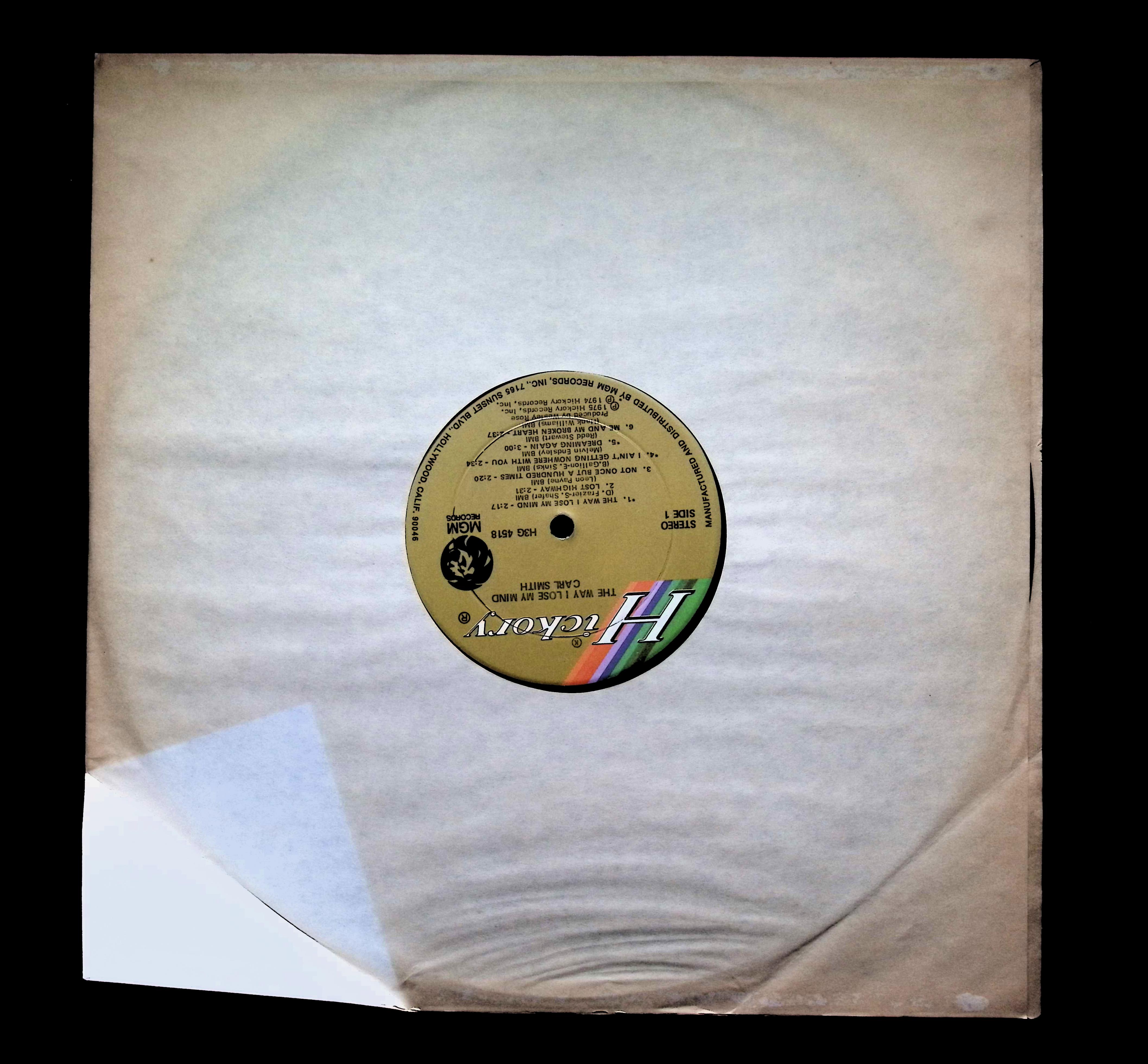 Carl Smith The Way I Lose My Mind LP 1974 Hickory Country — image 3
