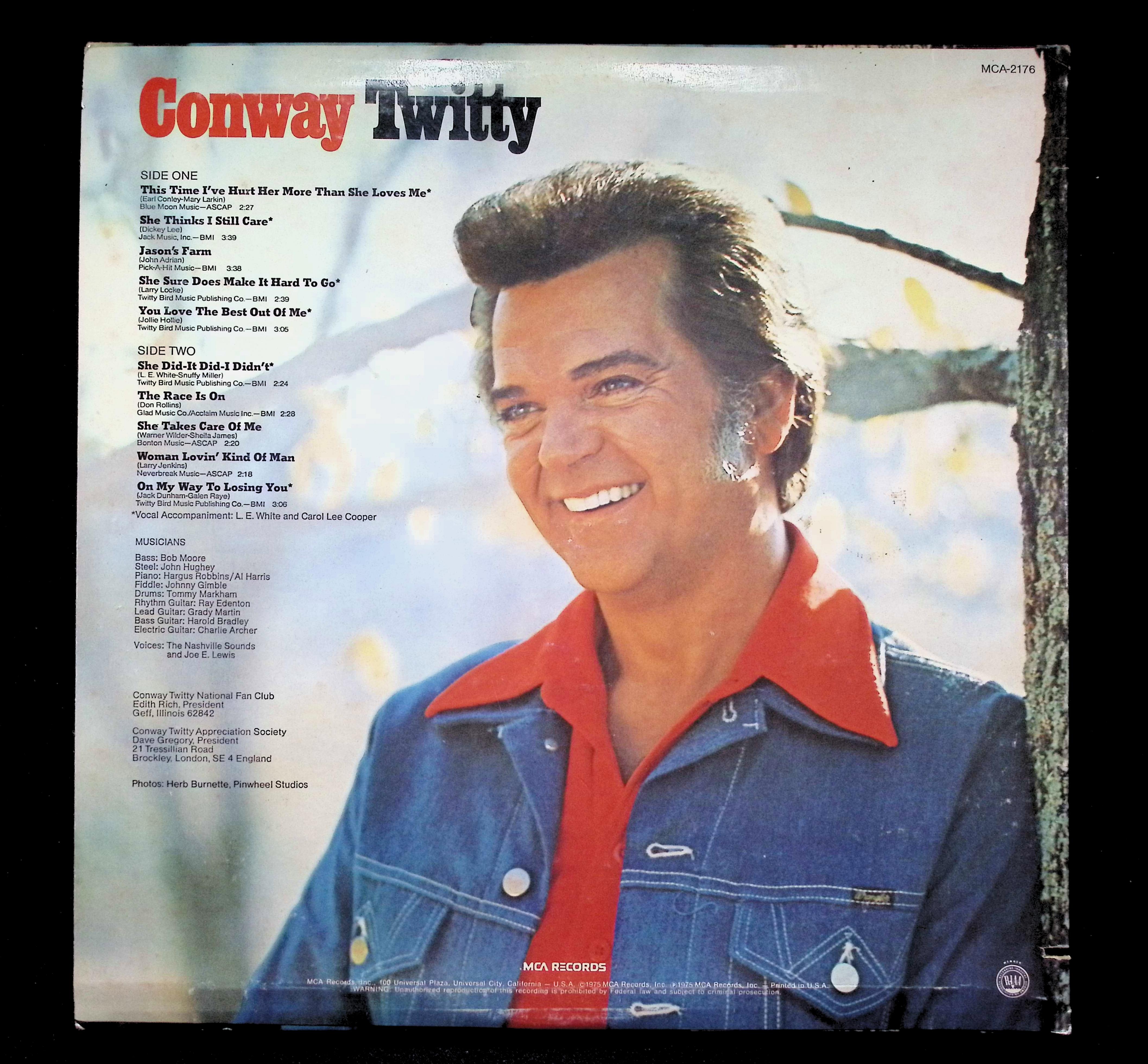 Conway Twitty This Time LP 1975 MCA Records Country Folk — image 2