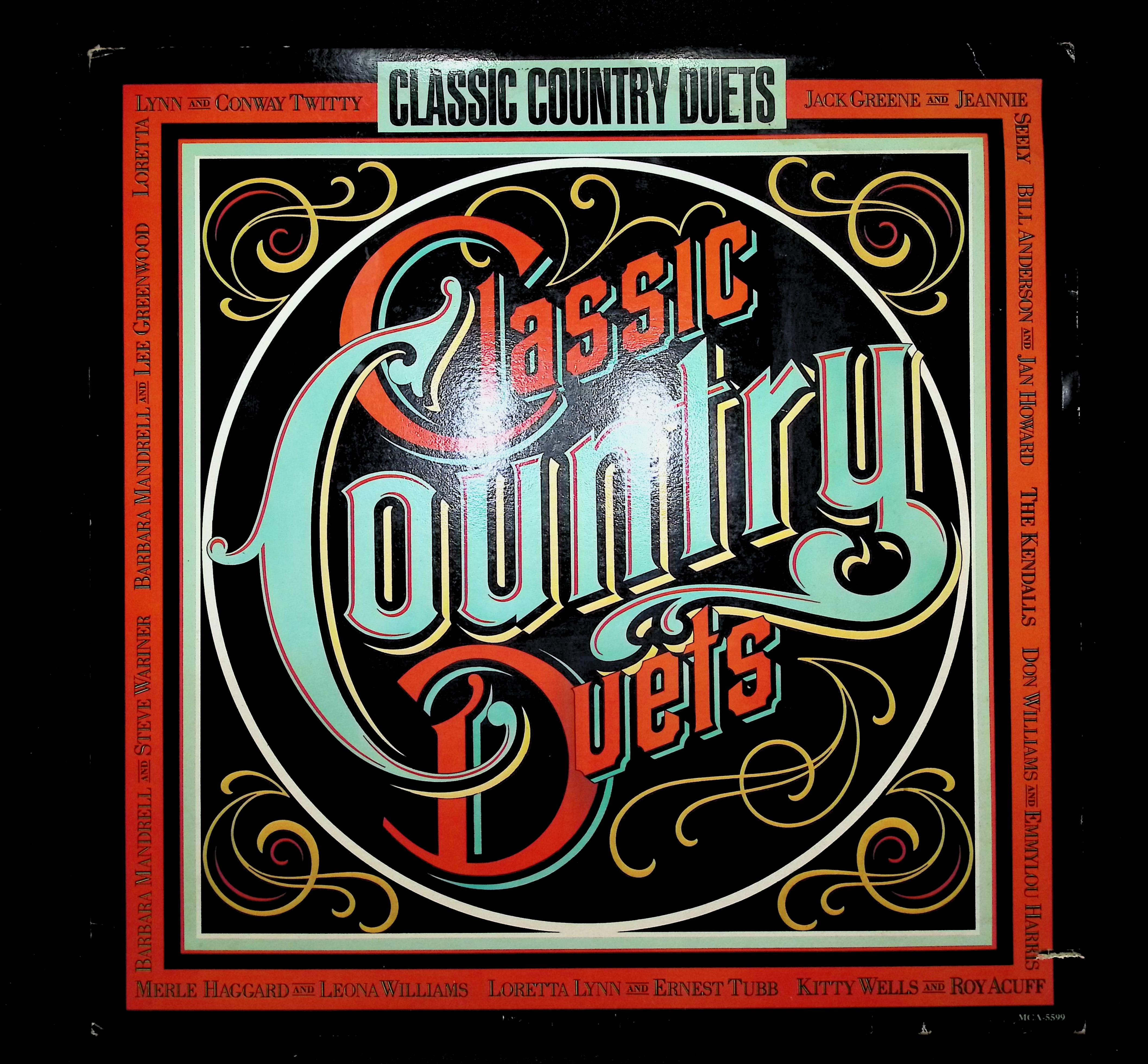 Various Classic Country Duets LP 1985 MCA Records Country