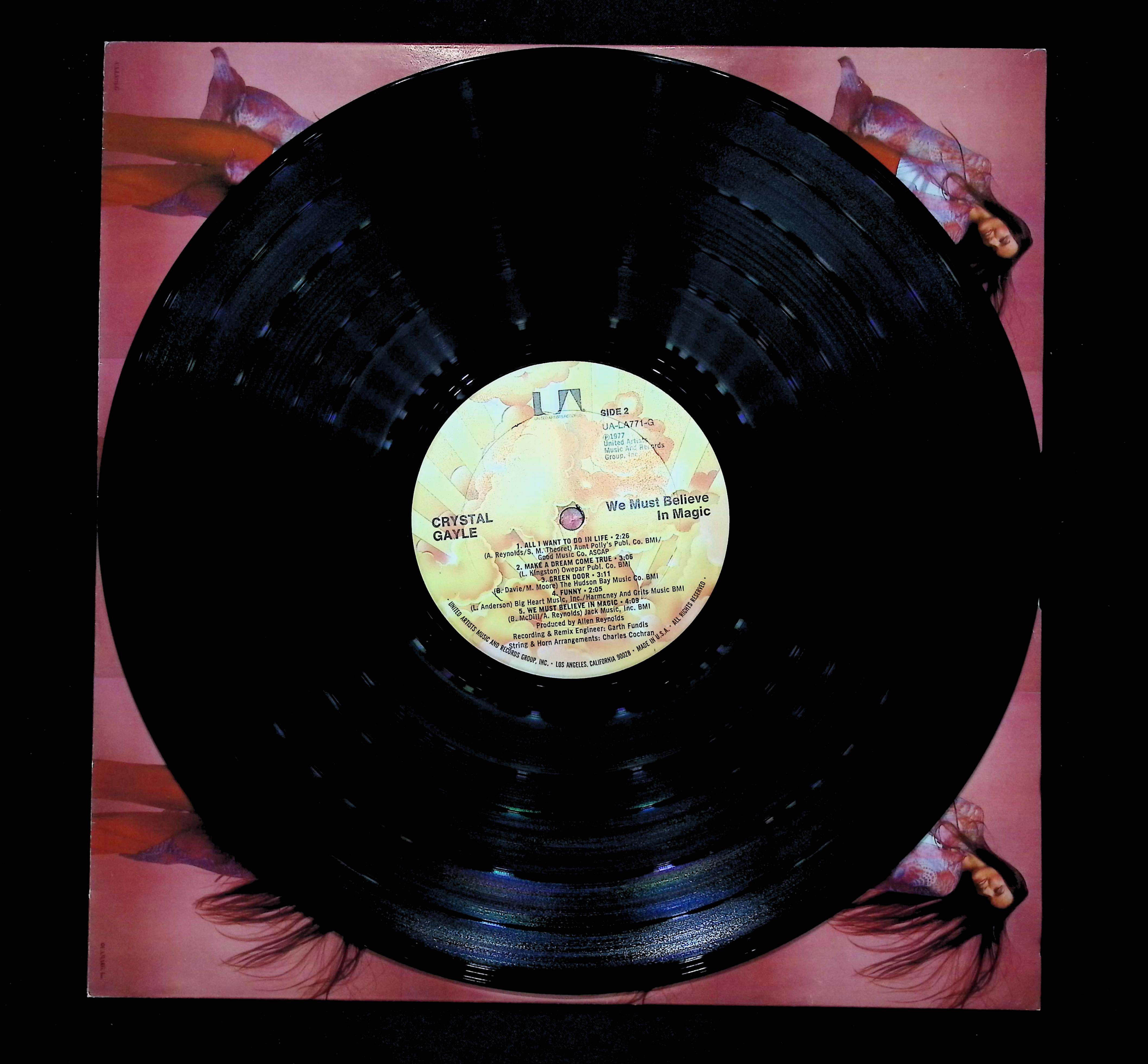 Crystal Gayle We Must Believe In Magic LP 1977 United Artists Pop — image 4