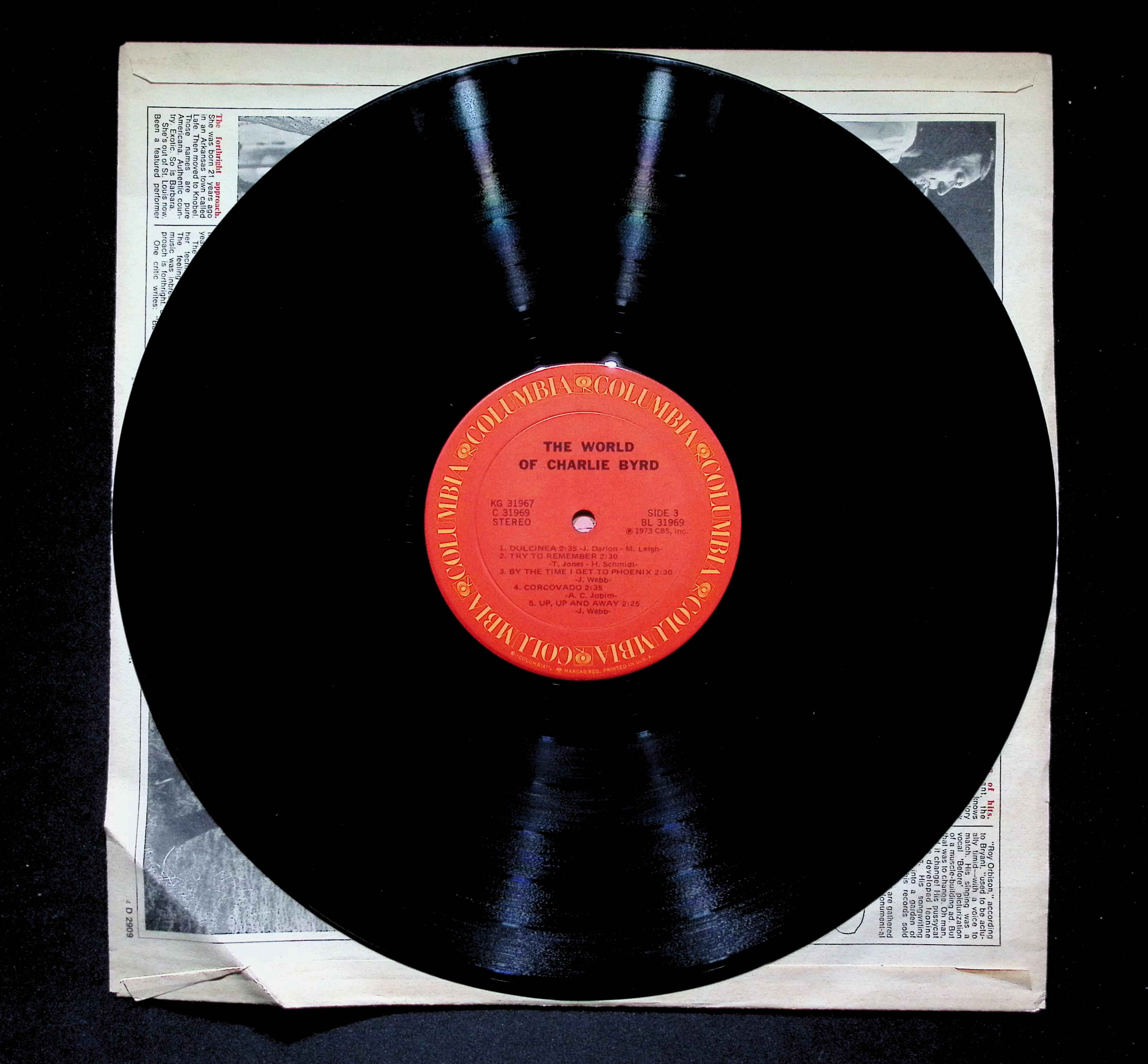 Charlie Byrd World Of LP 1973 Columbia Jazz — image 5