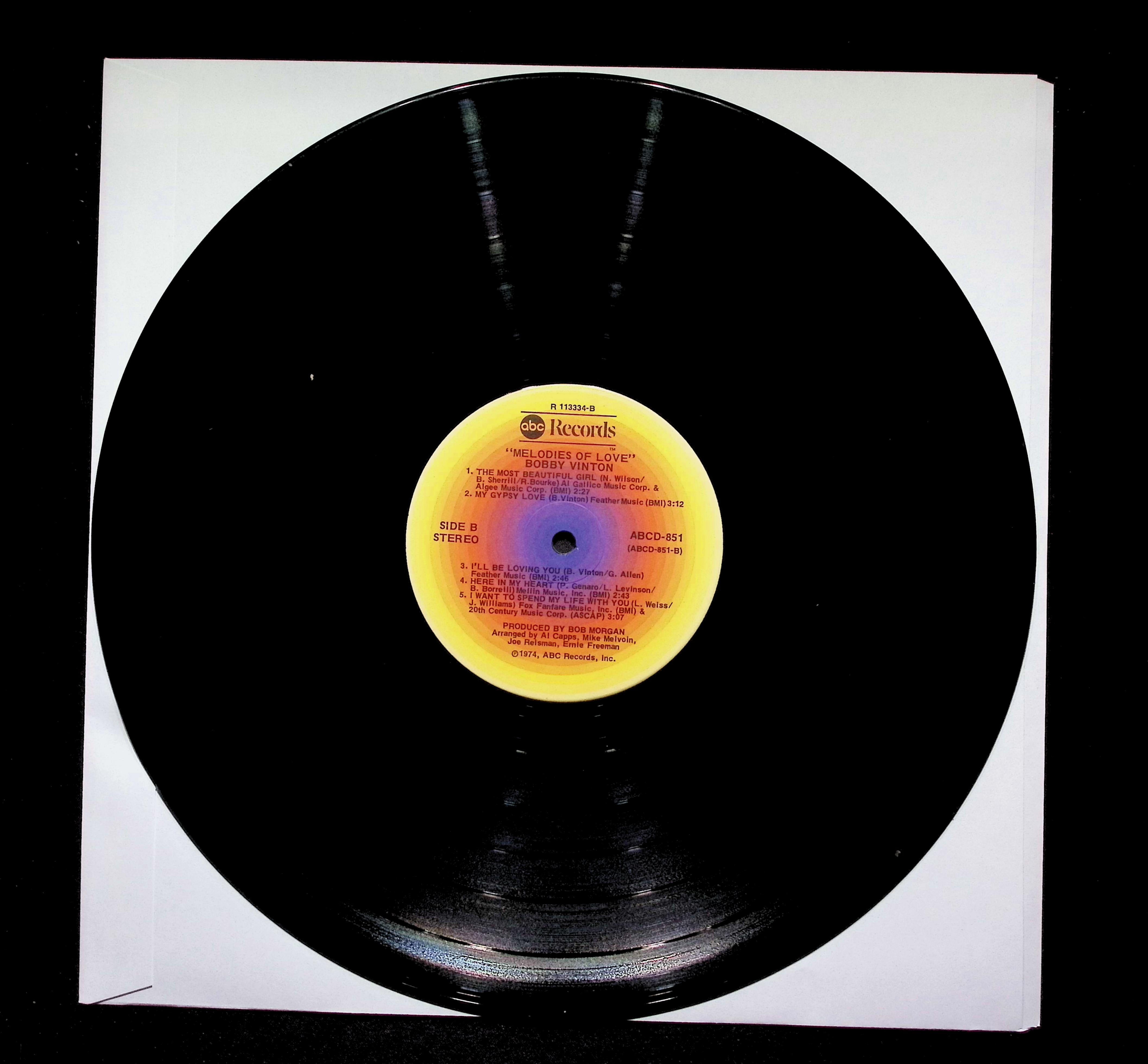 Bobby Vinton Melodies Of Love LP 1974 ABC Records Pop — image 5