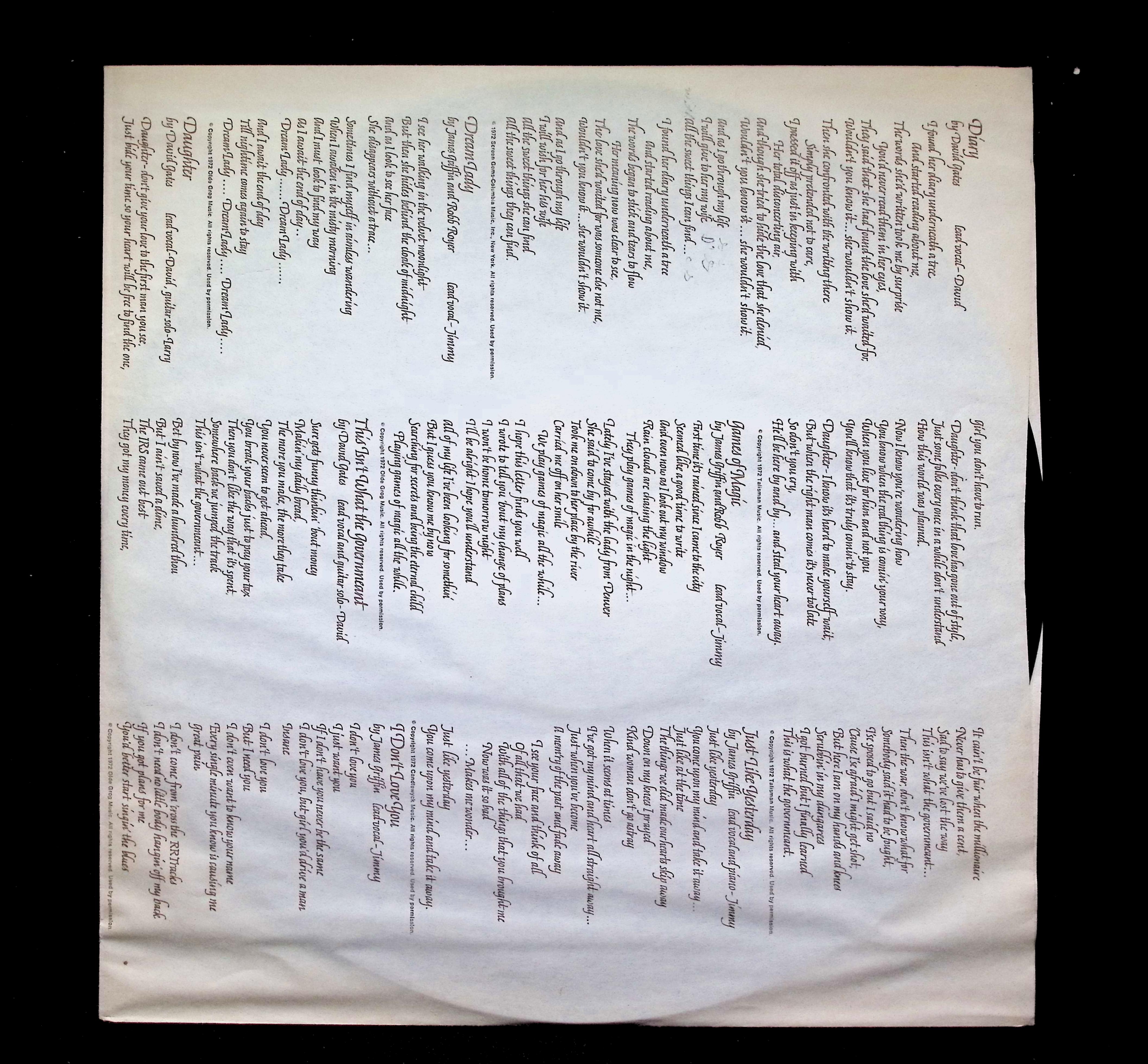 Bread - Baby I'm-A Want You - Vinyl LP - 1972 Elektra EKS-75015 - Includes "Ever — image 3