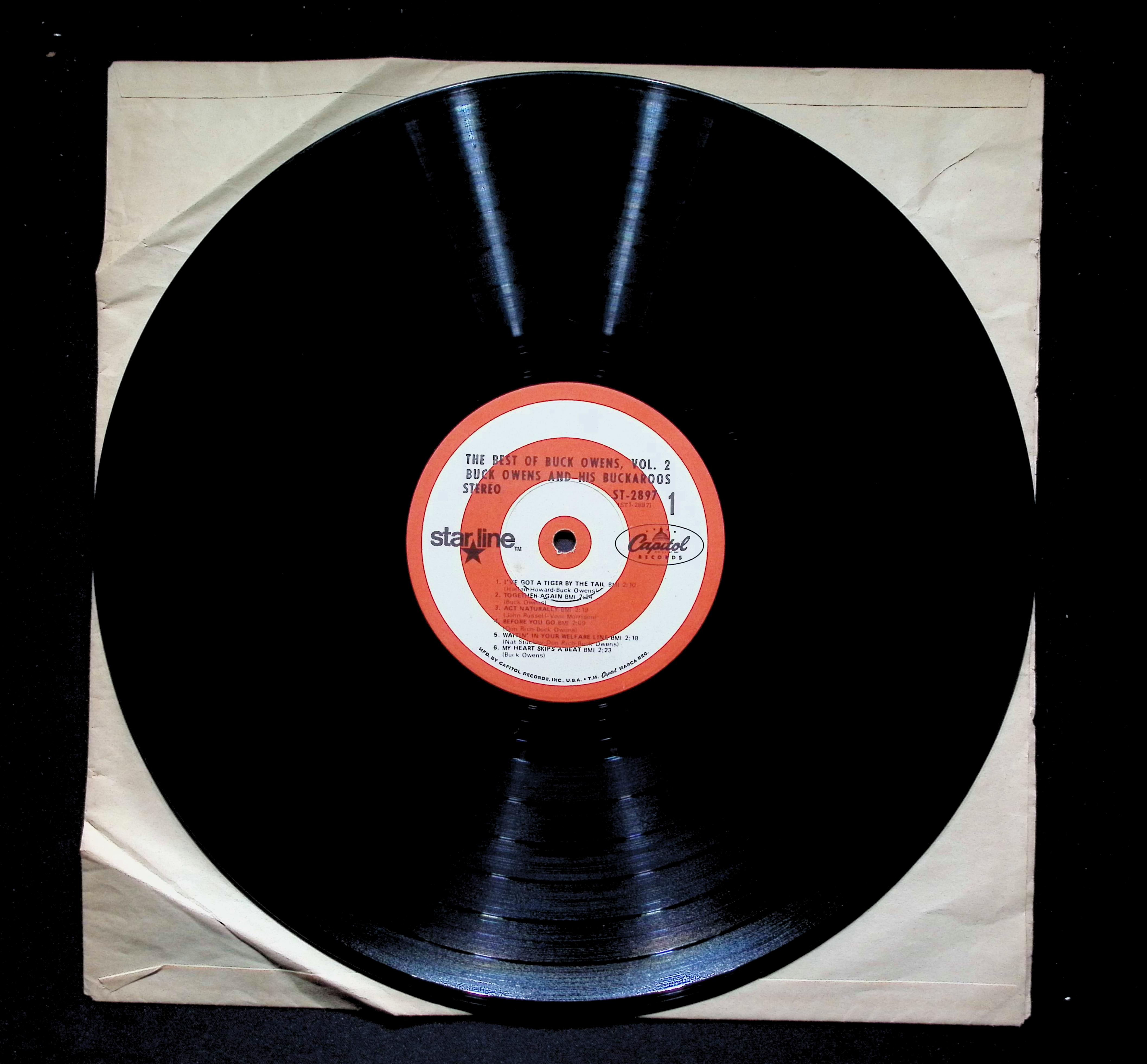 Buck Owens - Best of Vol. 2 - Vinyl LP - Capitol Starline ST-2897 - Act Naturall — image 4