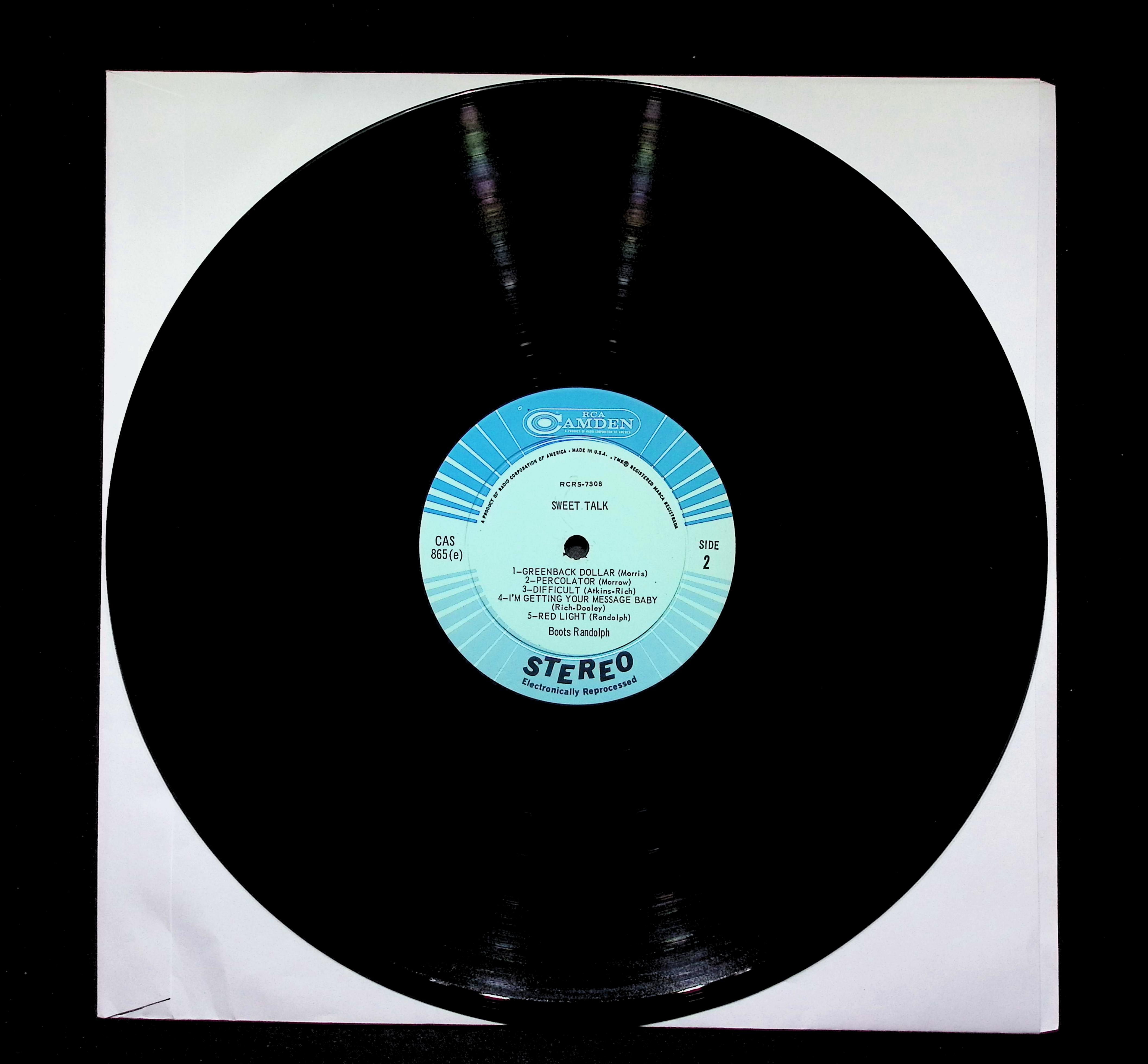 Boots Randolph Sweet Talk LP Unknown RCA Camden Jazz Saxophone — image 5