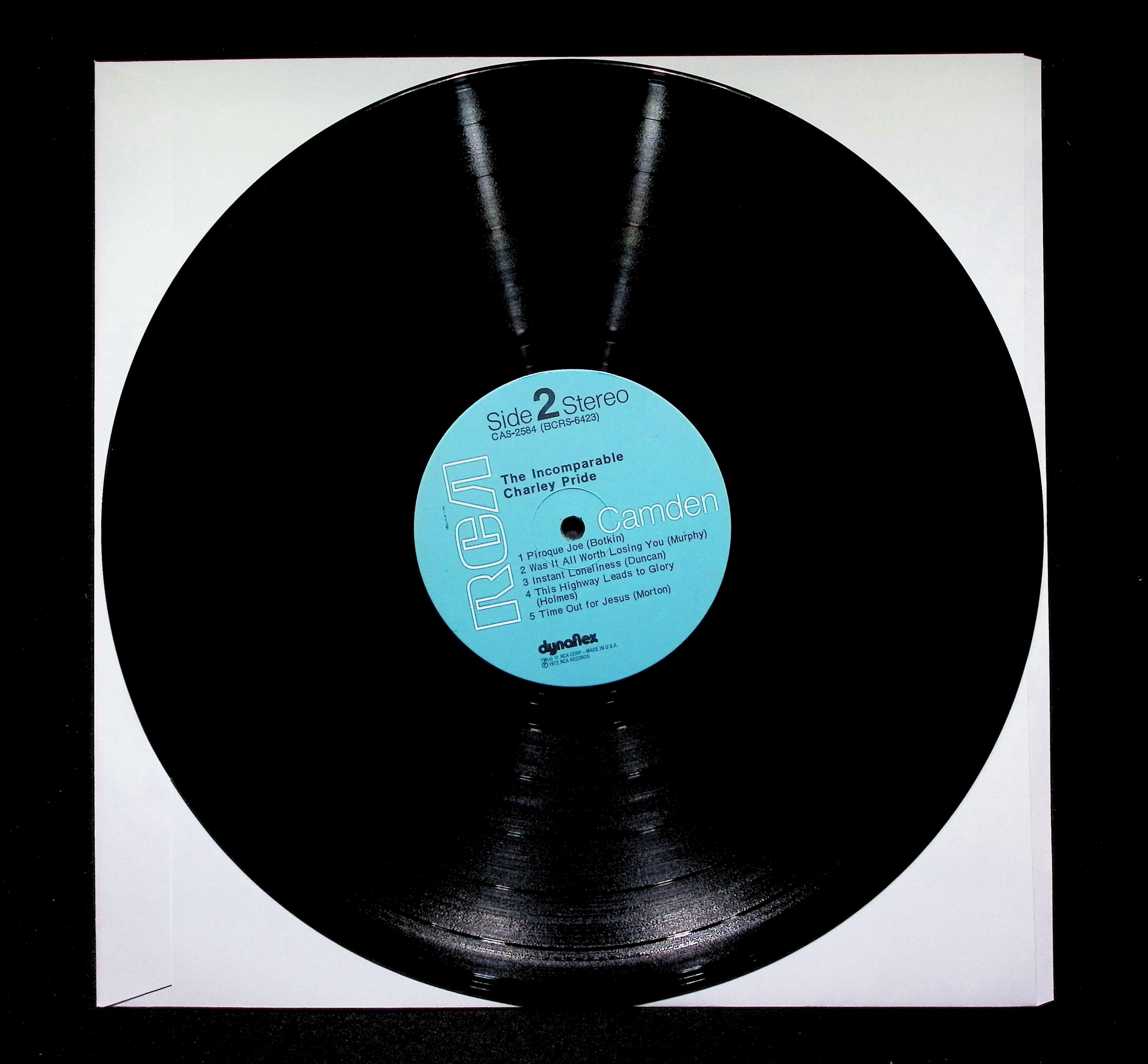 Charley Pride Incomparable LP 1972 RCA Camden Country Gospel — image 4