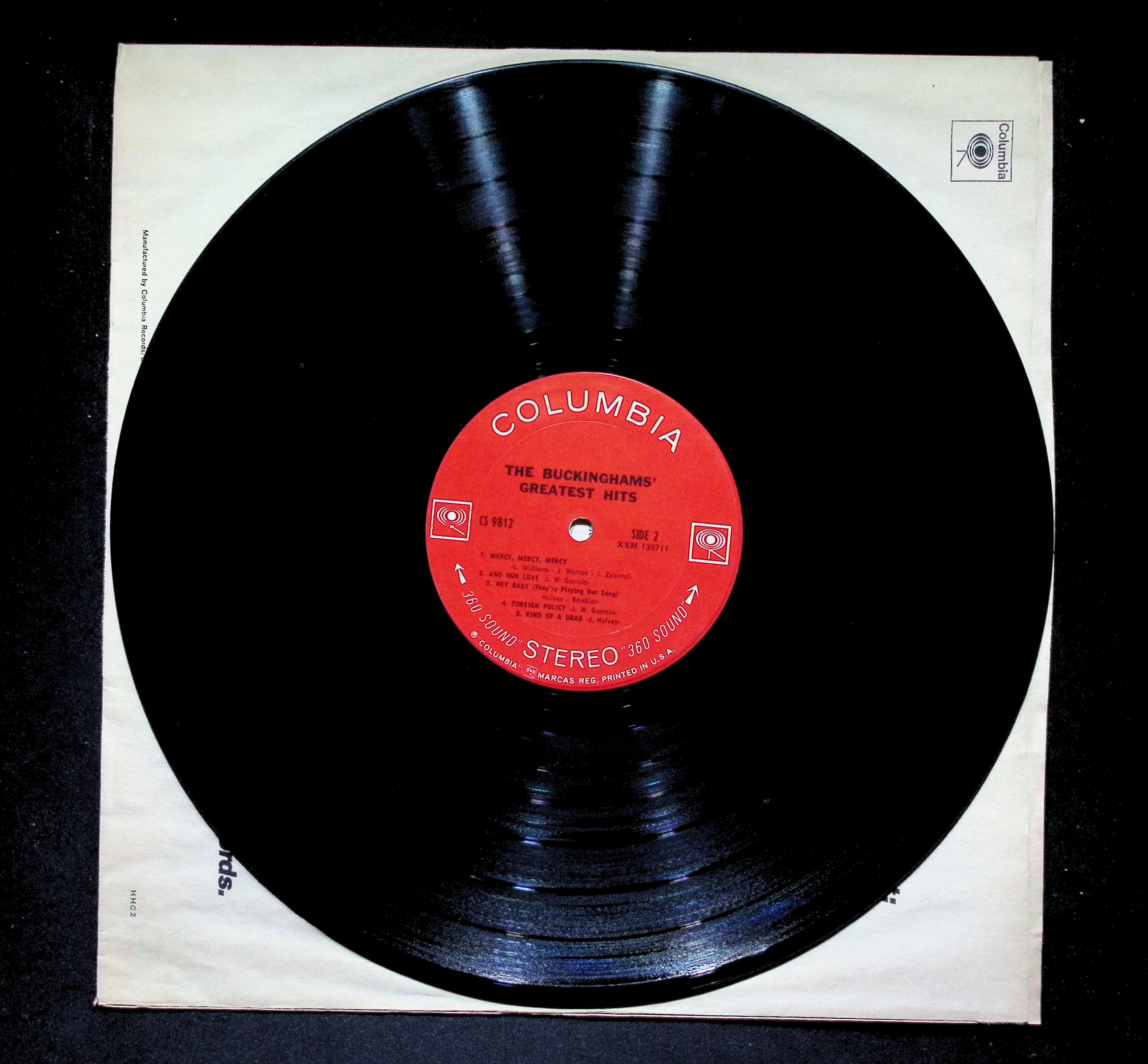 The Buckinghams Greatest Hits LP Columbia CS 9812 Stereo Kind of a Drag Mercy Me — image 4