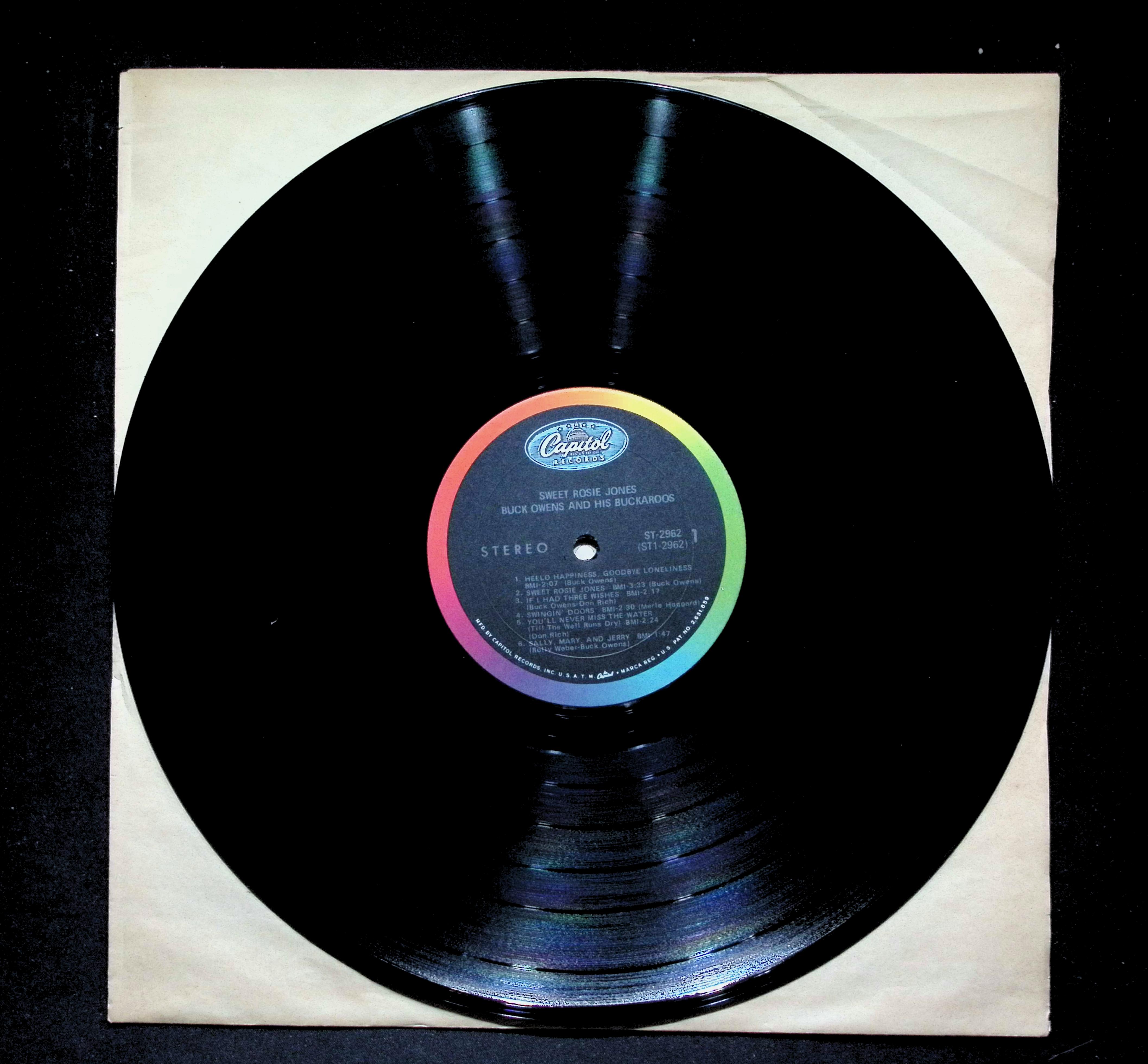 Buck Owens Sweet Rosie Jones LP 1968 Capitol Country — image 4