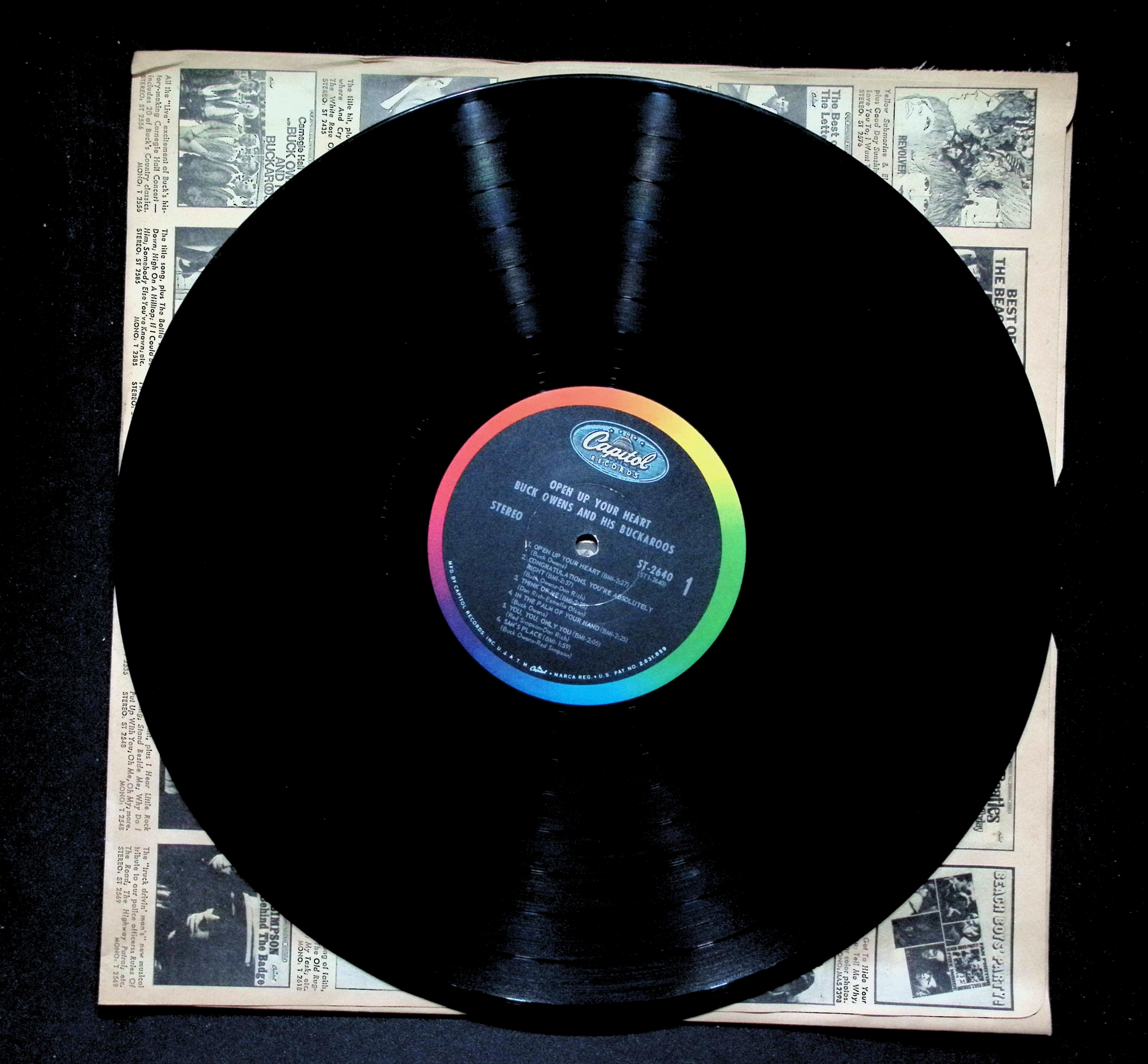 Buck Owens Open Up Your Heart LP 1966 Capitol Country — image 5