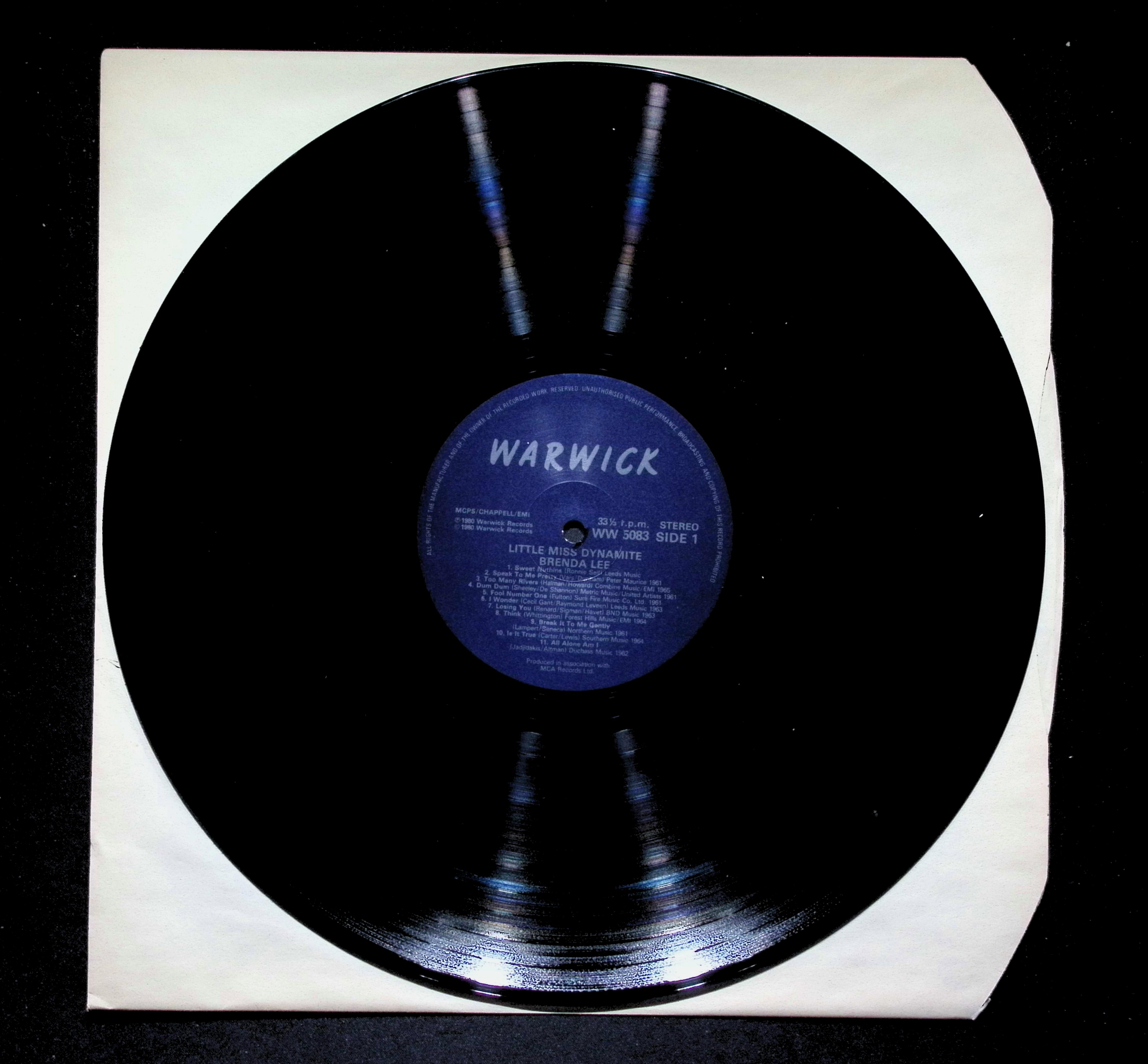 Brenda Lee Little Miss Dynamite LP 1980 Warwick Pop — image 4
