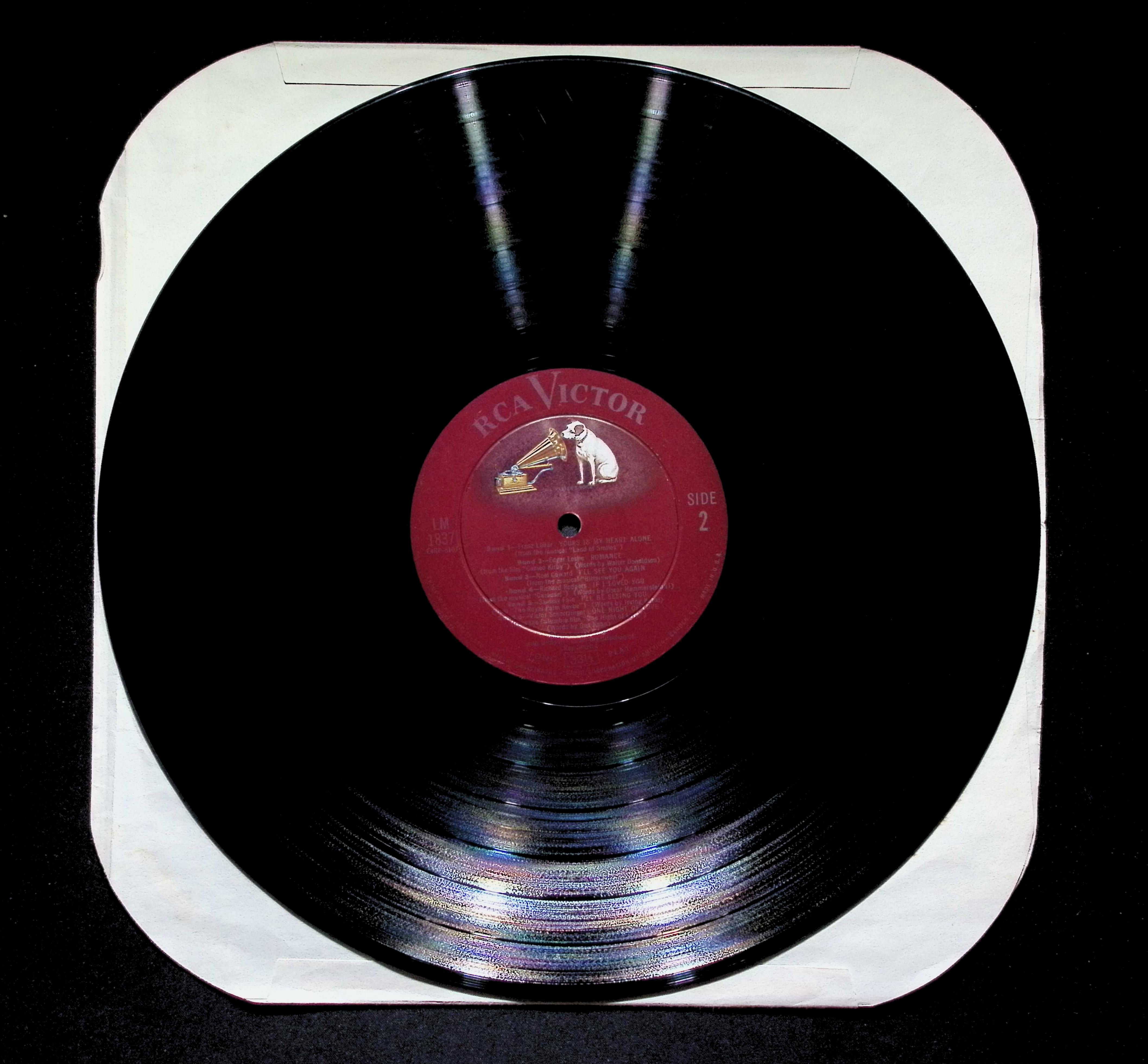 Mario Lanza Student Prince LP 1958 RCA Victor Pop Vocal — image 5