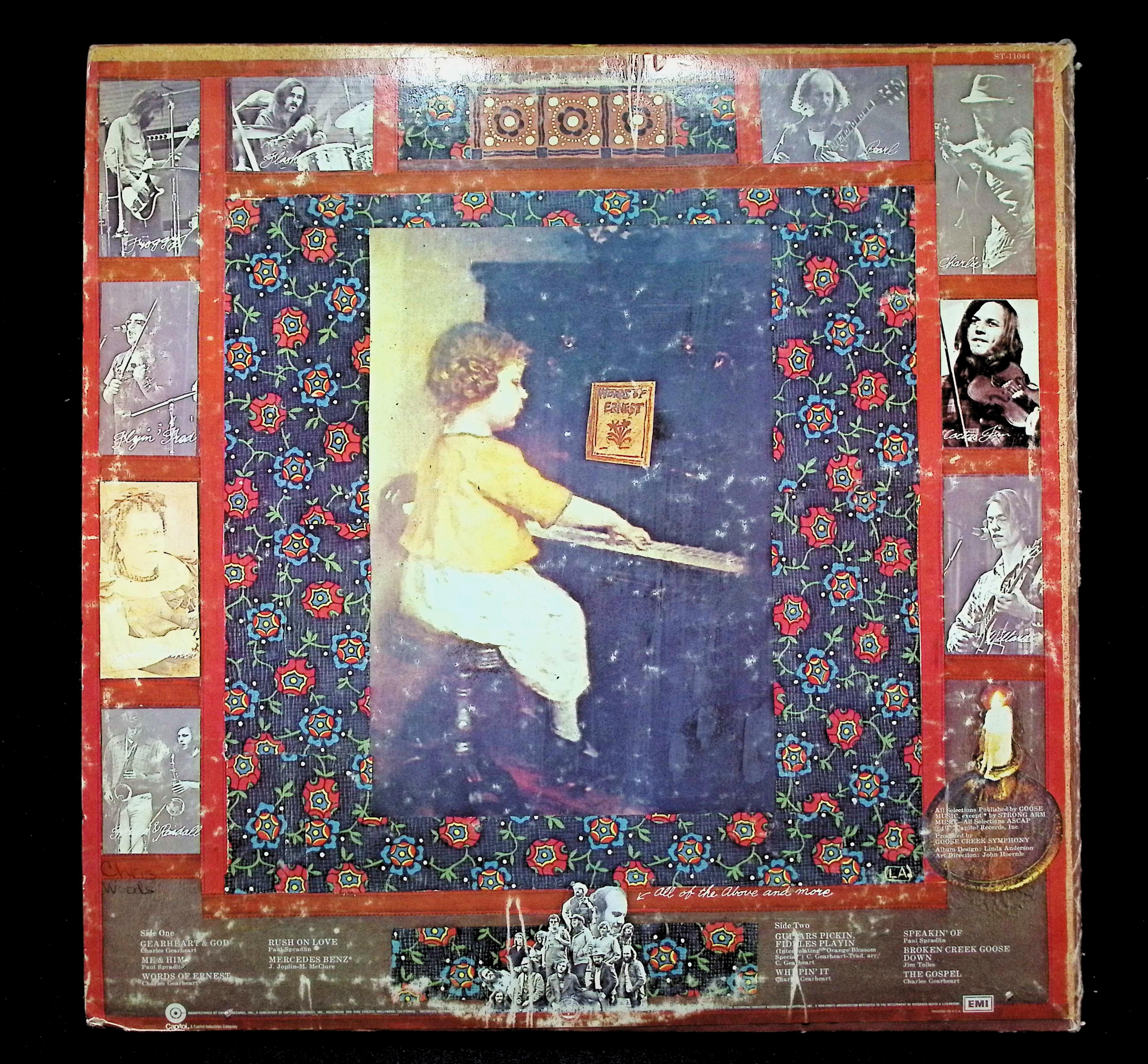 Goose Creek Symphony Words Of Earnest LP 1972 Capitol Rock — image 2