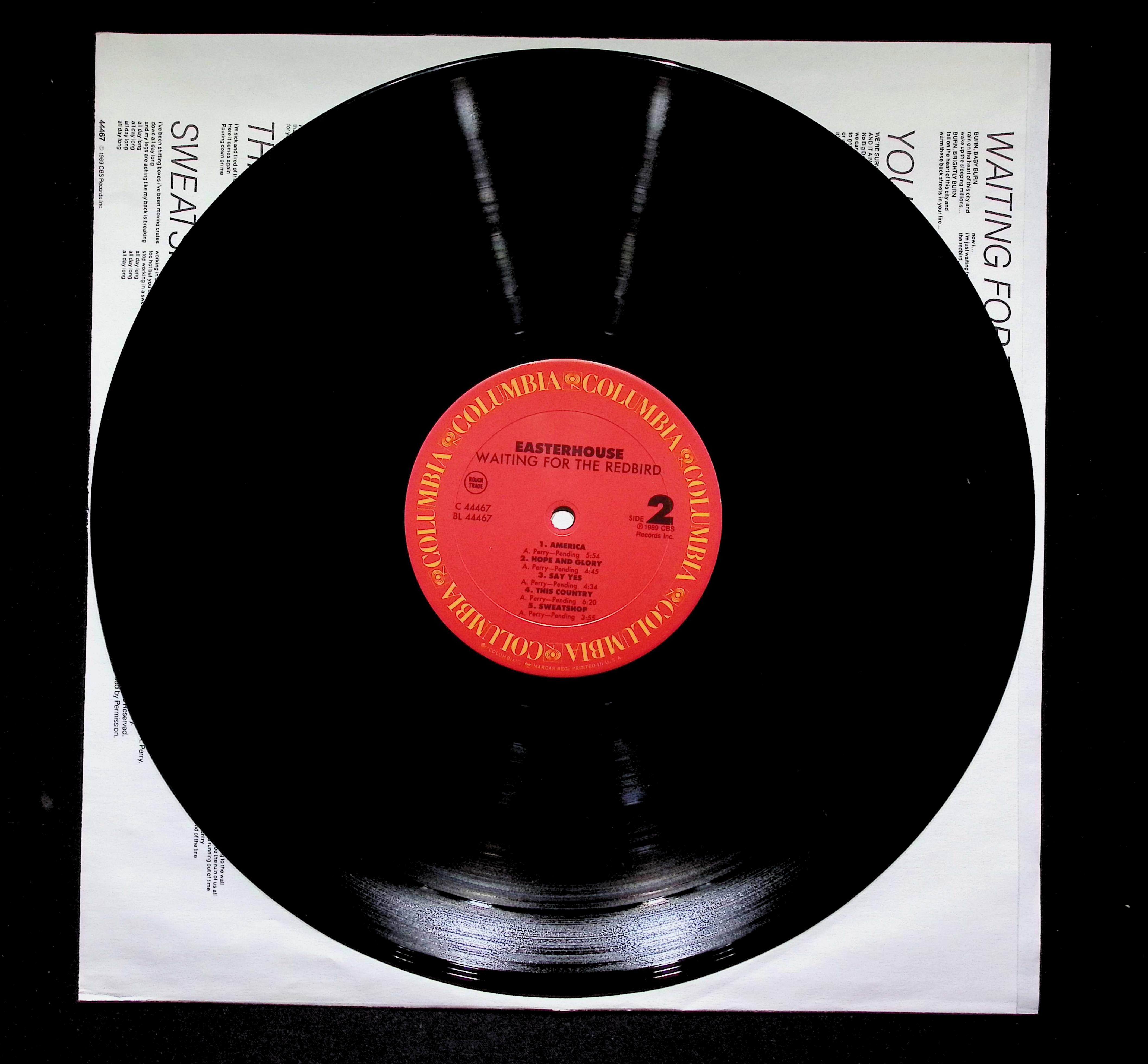Easterhouse Waiting For The Redbird LP 1989 Columbia Pop Rock — image 5