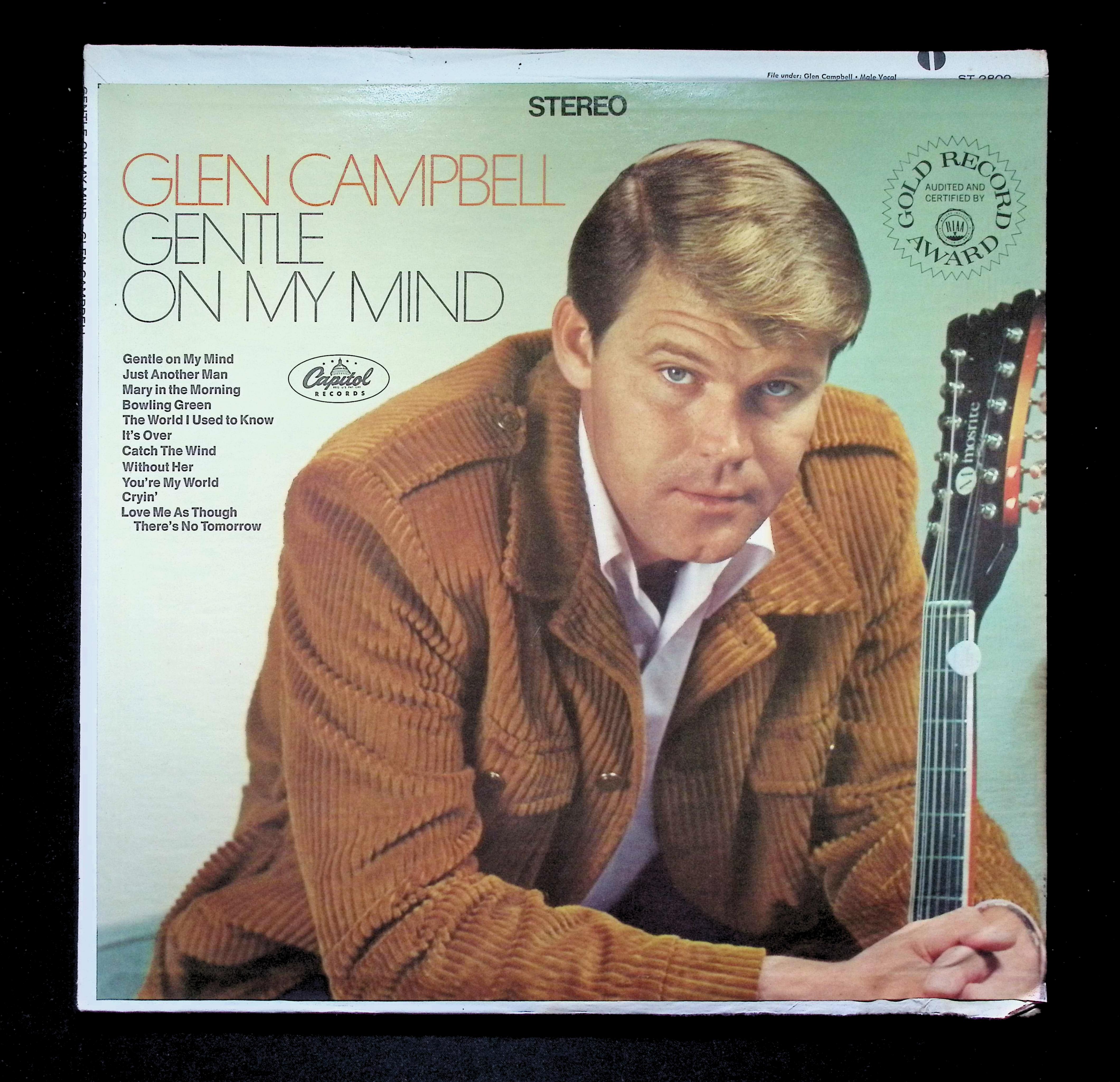 Glen Campbell Gentle On My Mind LP 1970s Capitol Rock