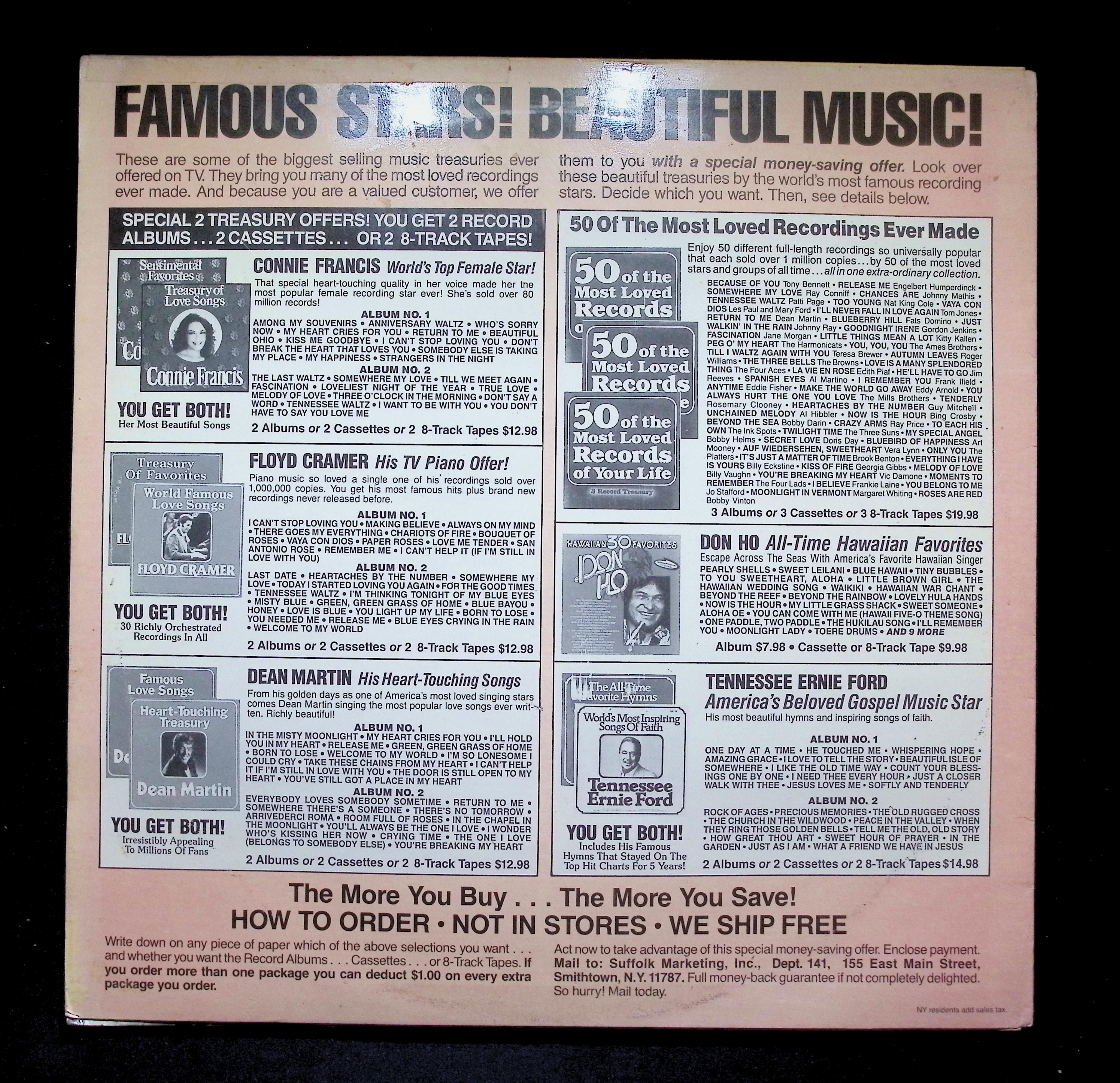Gene Autry Famous Favorites LP 1986 CBS Special Country — image 2