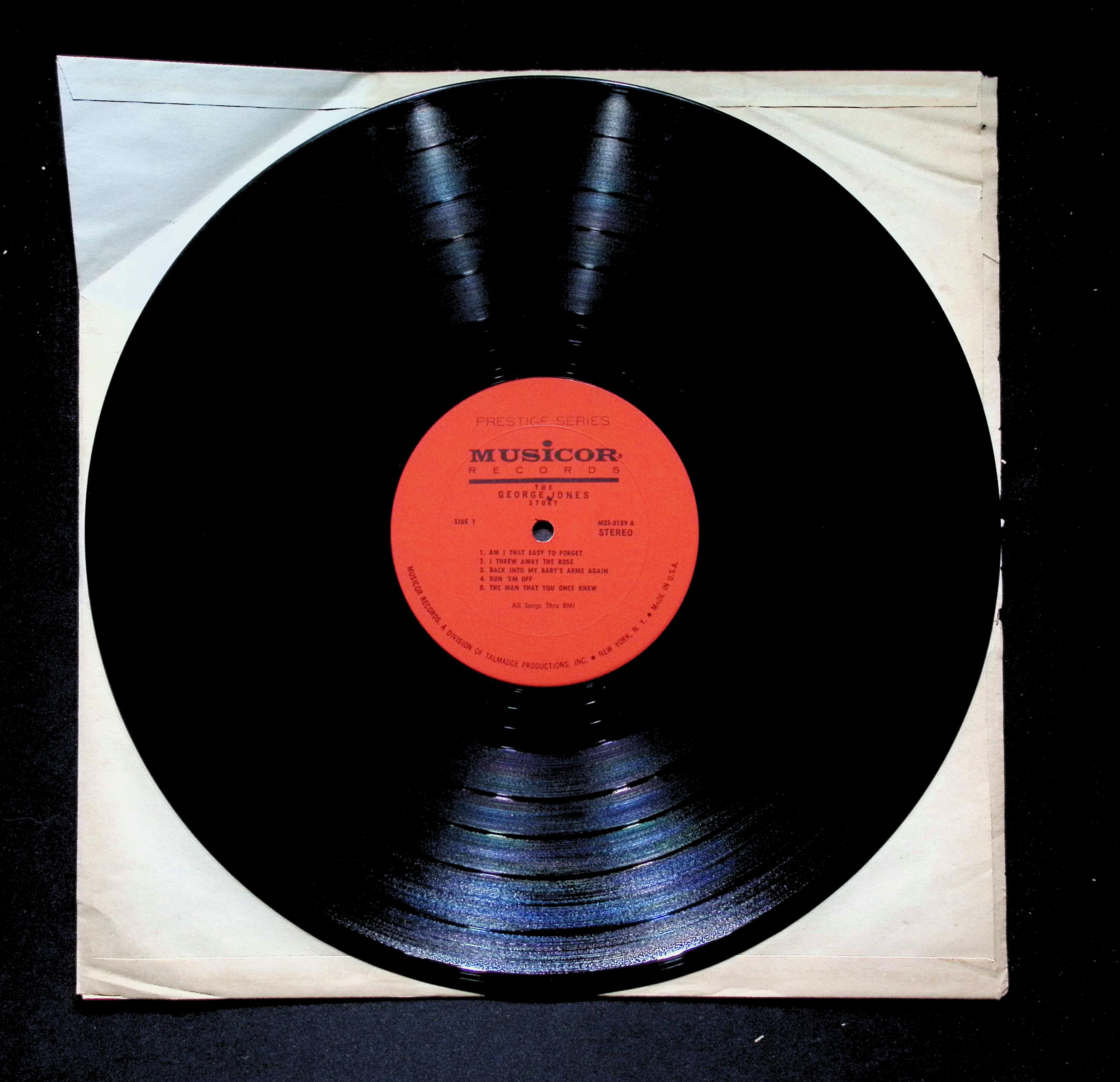 George Jones Story LP 1968 Columbia Country Honky Tonk — image 5