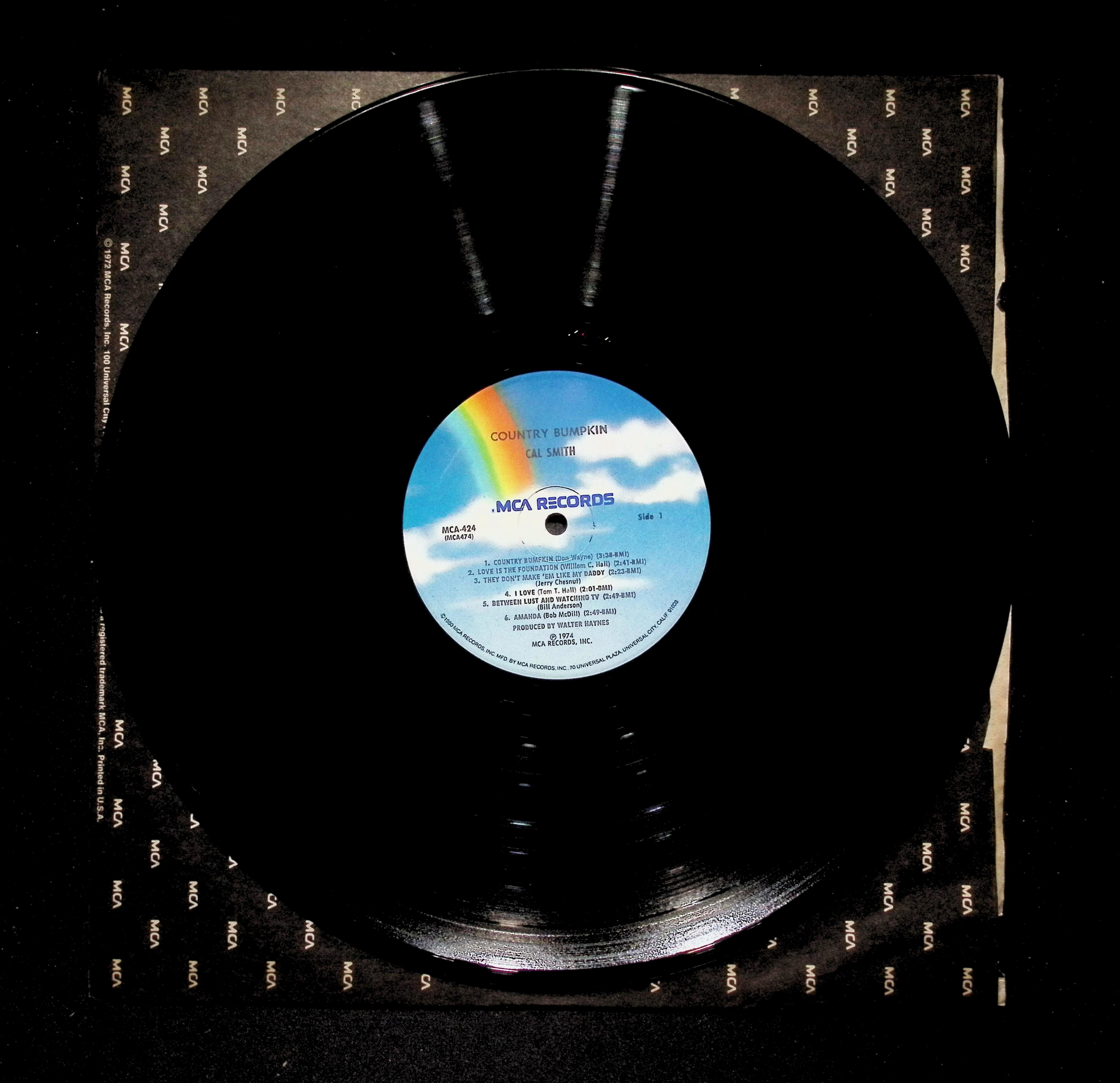 Cal Smith Country Bumpkin LP 1974 MCA Records Folk — image 5