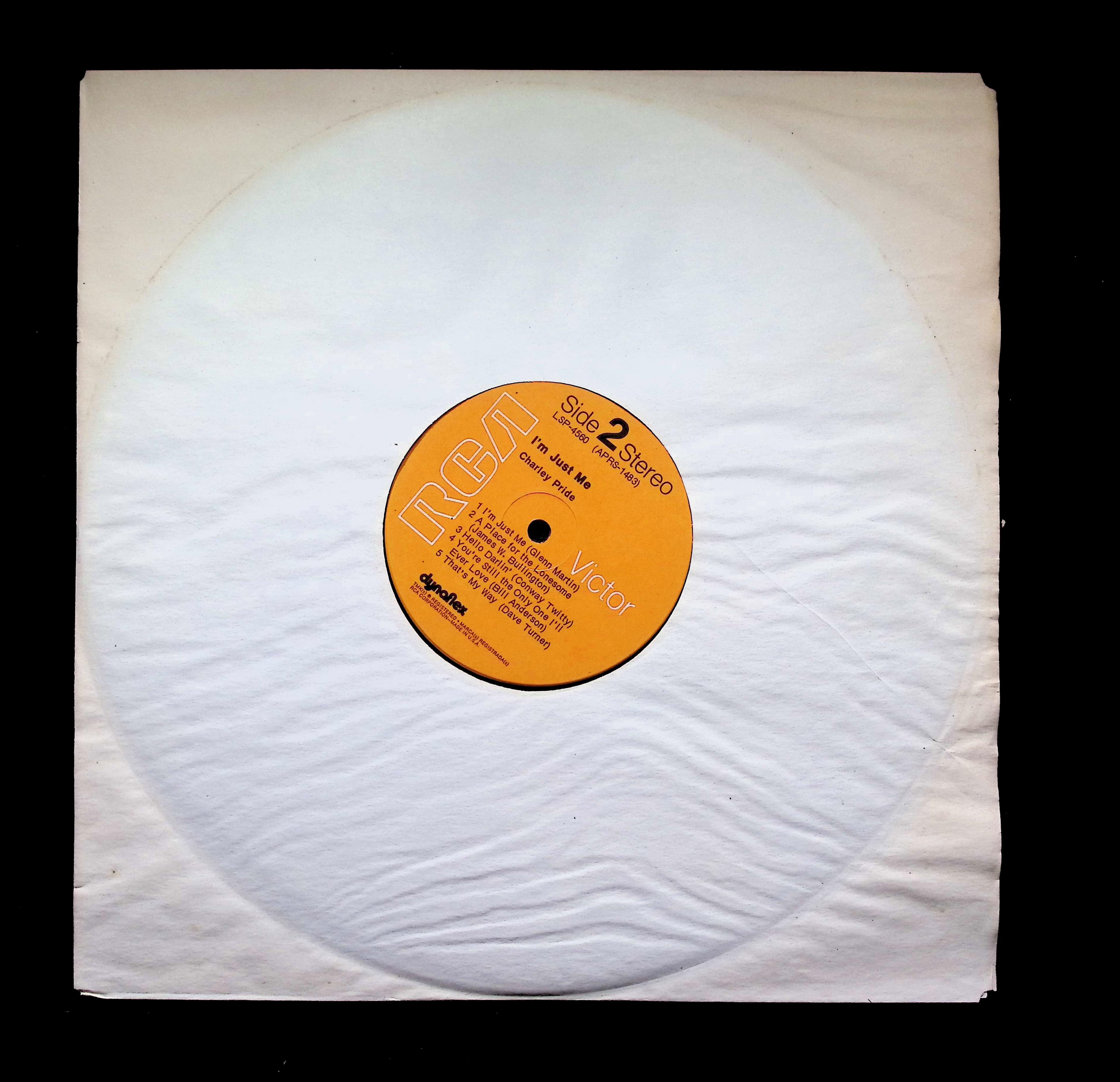 Charley Pride I'm Just Me LP 1971 RCA Victor Country Folk — image 3