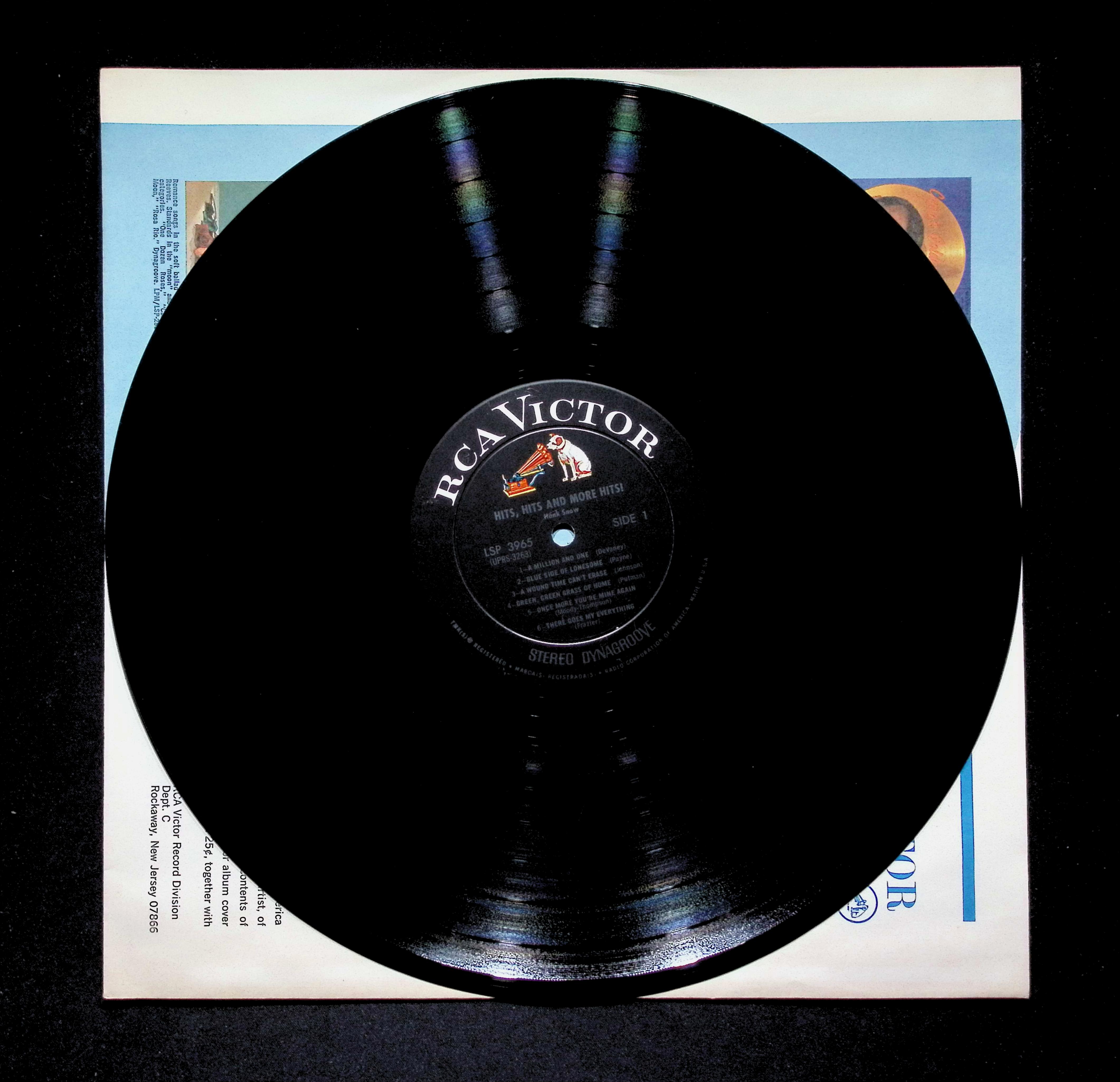 Hank Snow Hits, Hits & More Hits LP 1968 RCA Victor Country — image 4