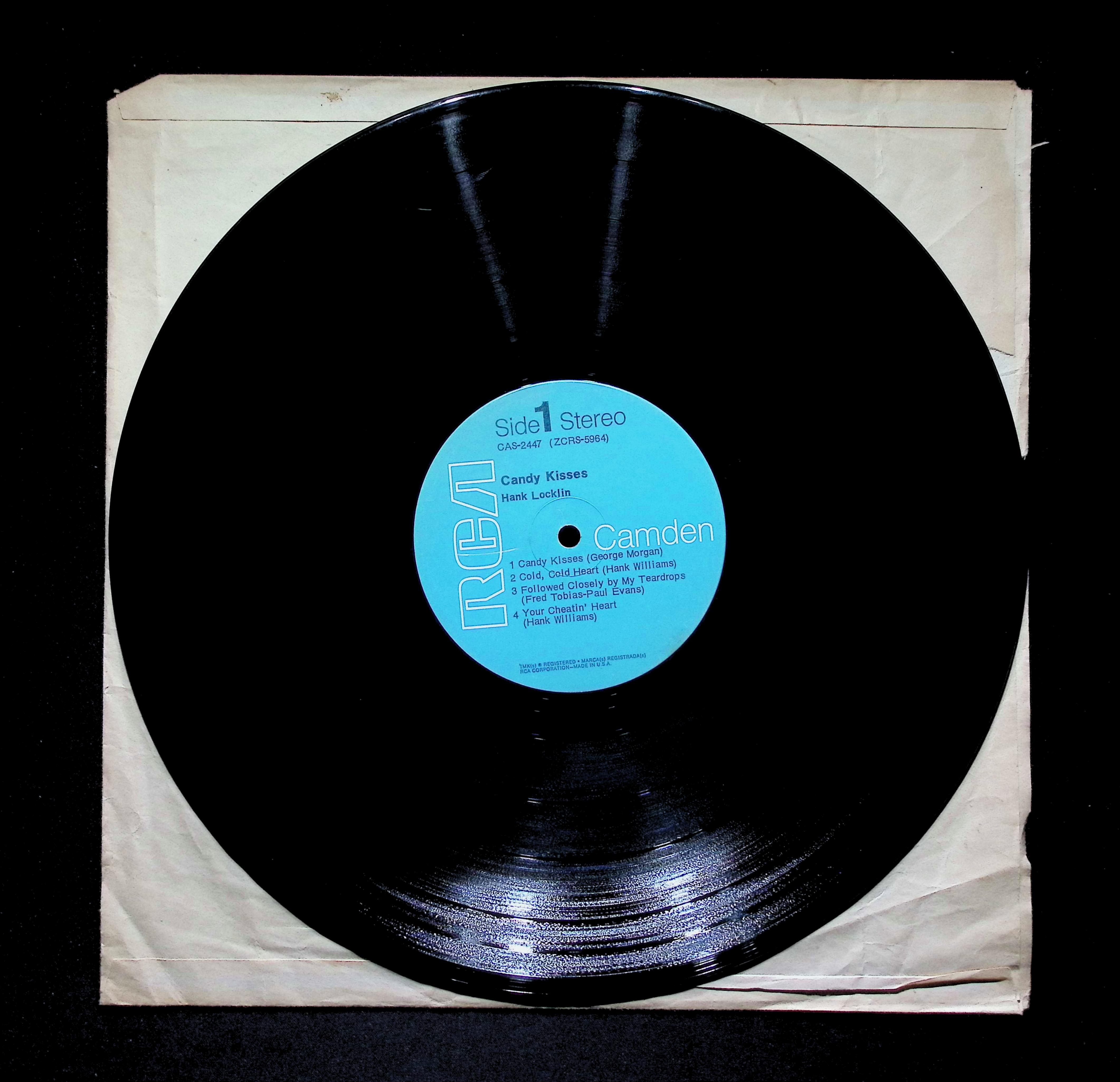 Hank Locklin Candy Kisses LP 1971 RCA Camden Country — image 5