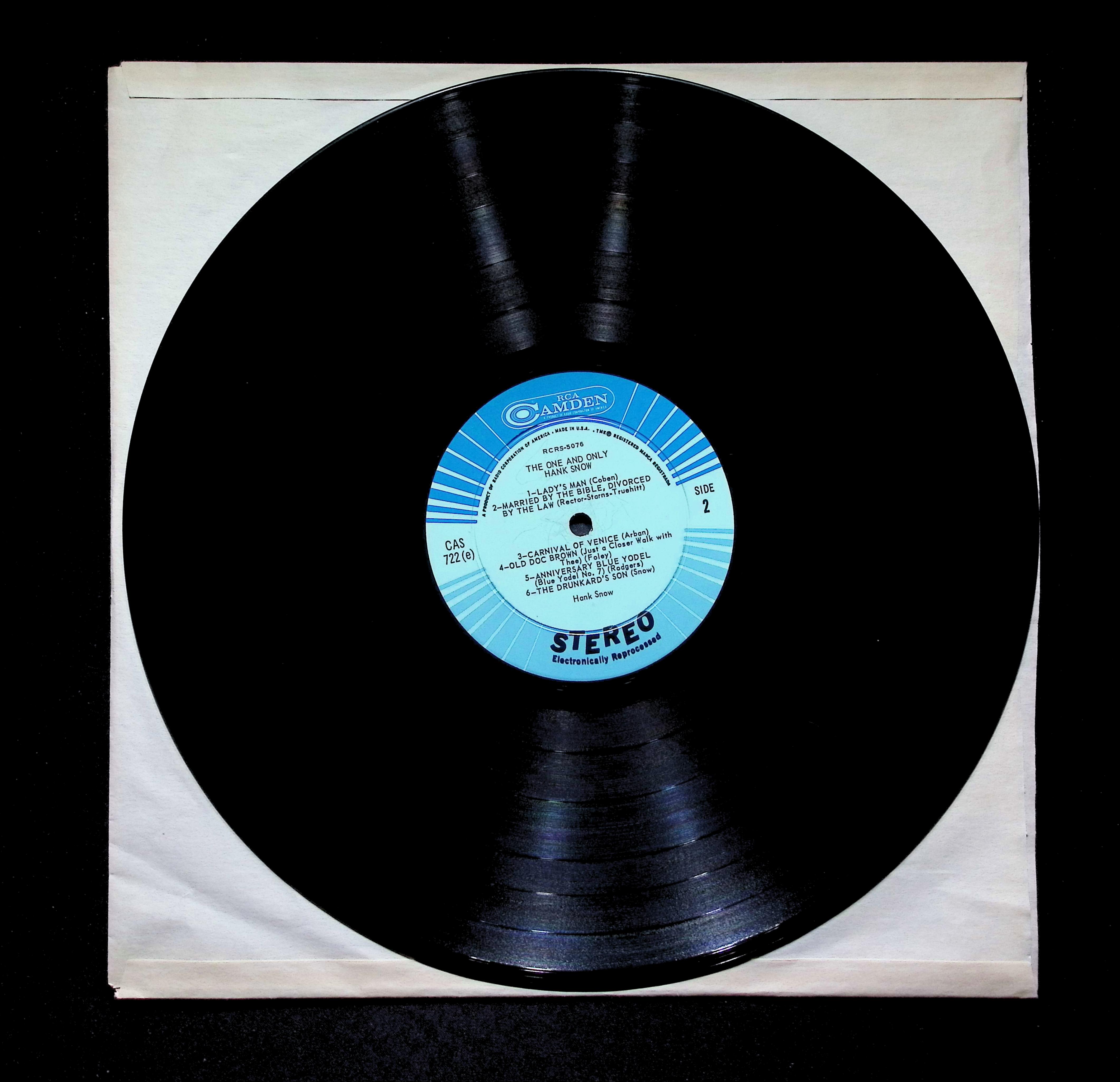 Hank Snow The One and Only LP Unknown RCA Camden Country — image 4