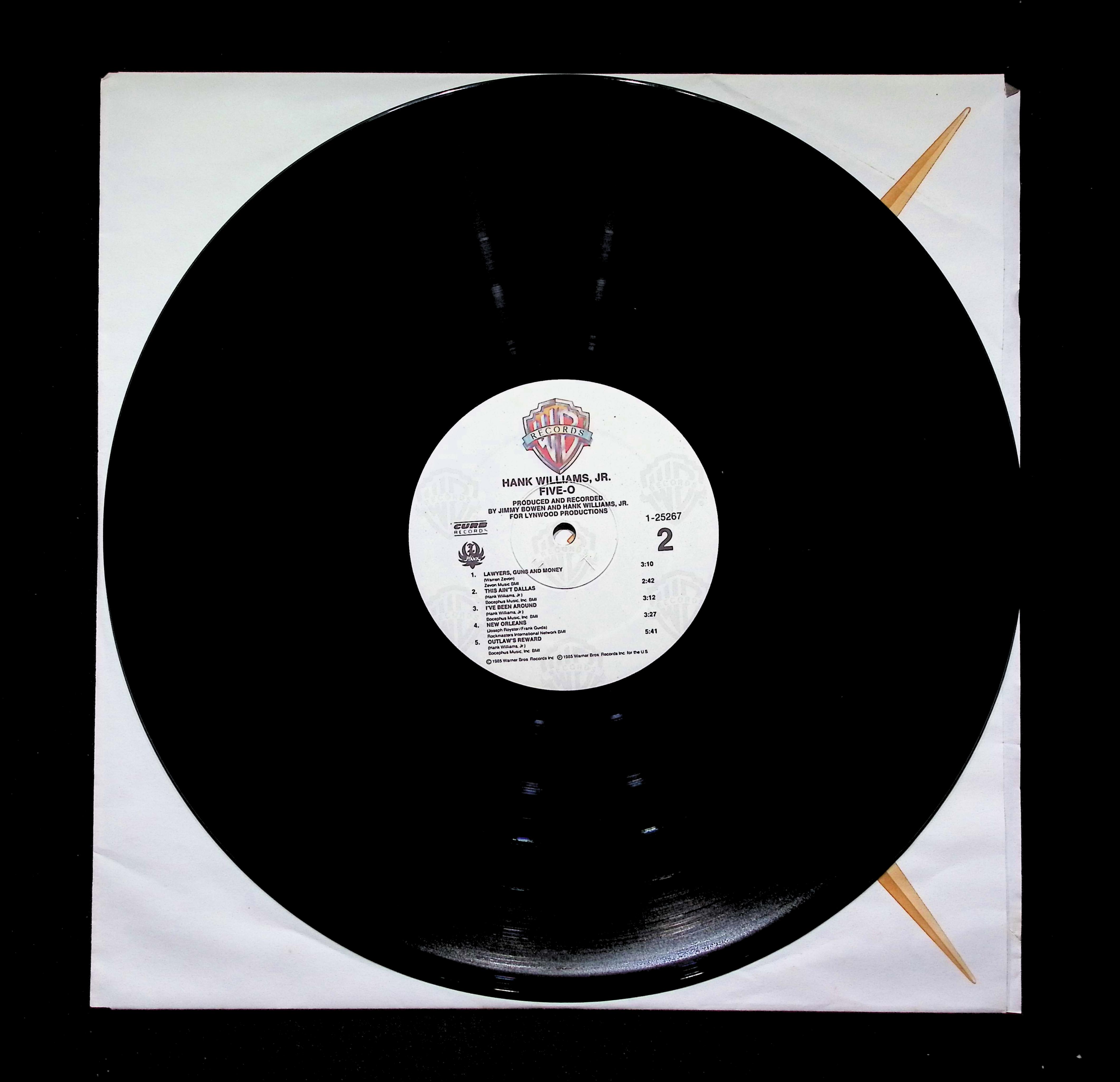 Hank Williams Jr. Five - O LP 1985 Warner Bros. Country — image 5