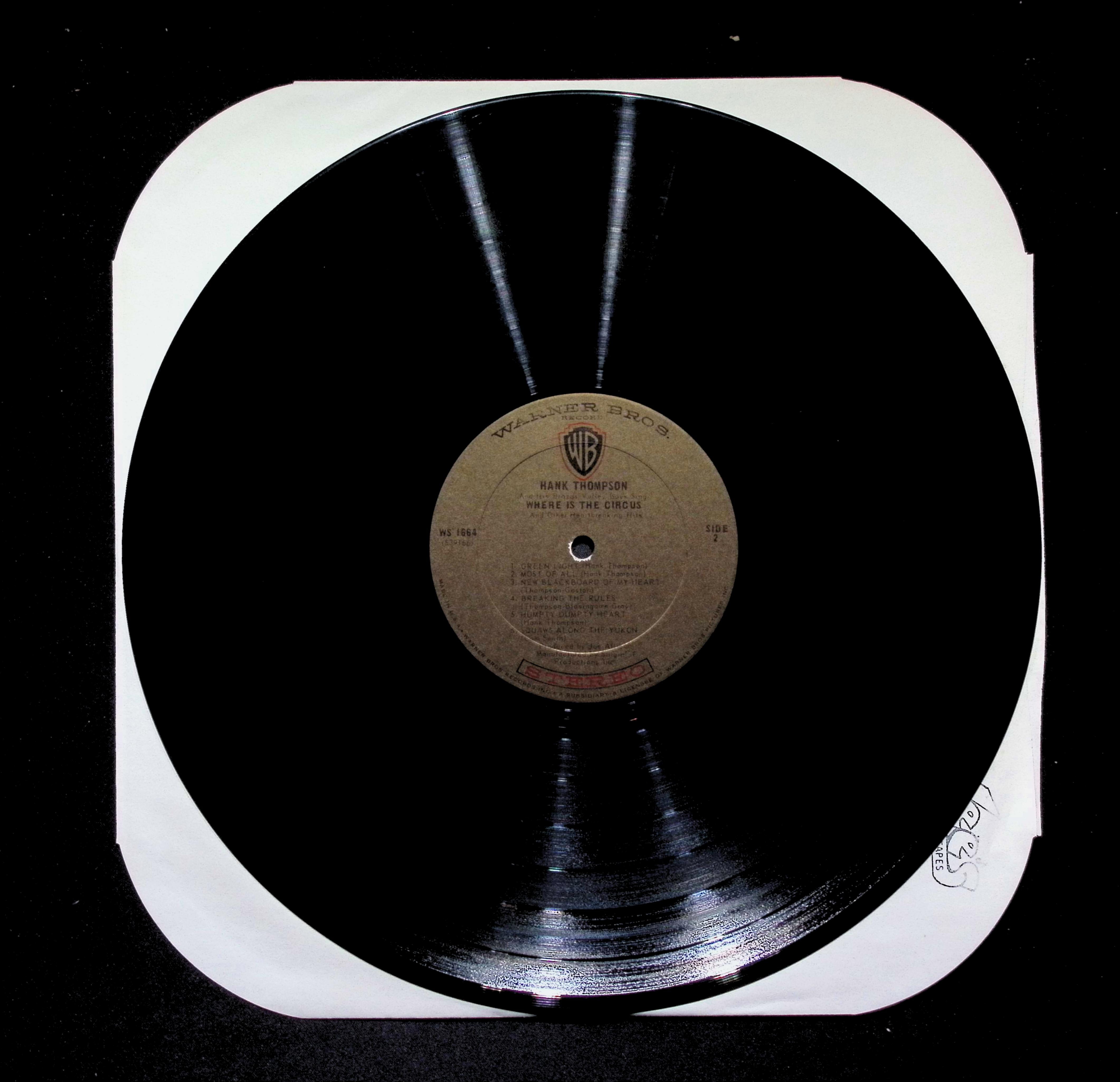 Hank Thompson Where Is The Circus LP 1966 Warner Country — image 4