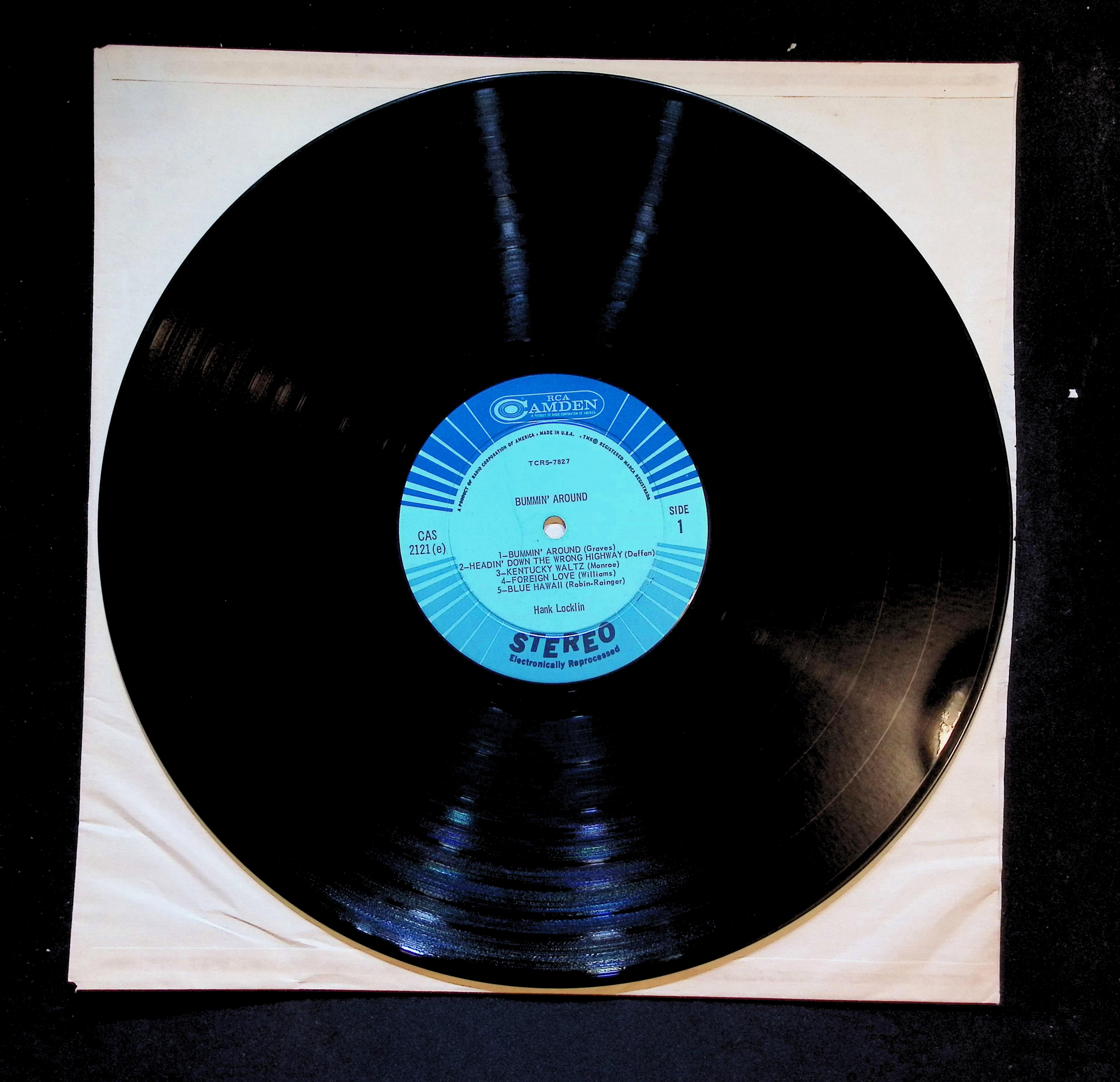 Hank Locklin Bummin' Around LP Unknown RCA Camden Country — image 5