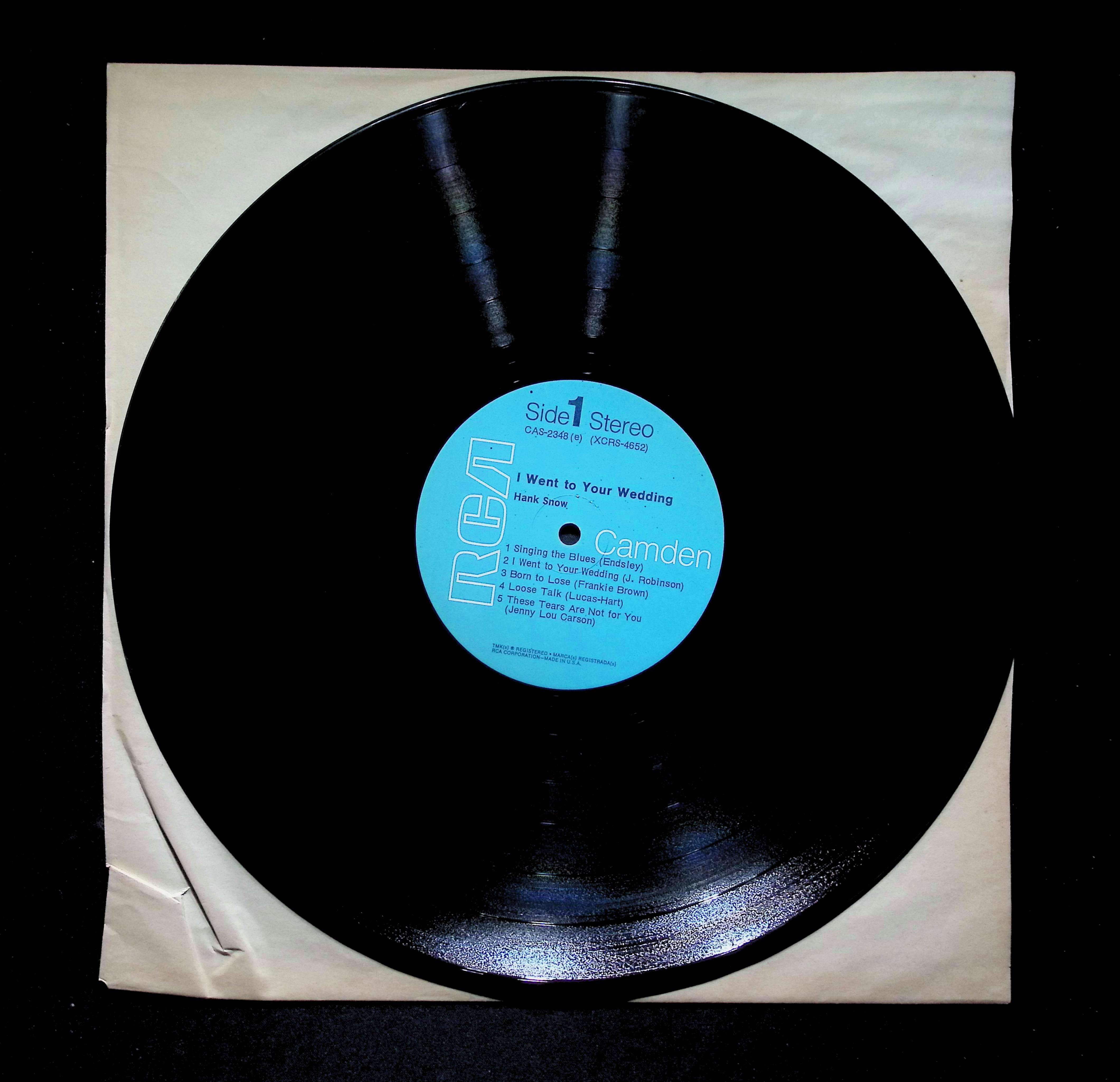 Hank Snow - The No-Fooling, Straight-to-the-Heart Sing... CAS-2348(e) LP Vinyl — image 5