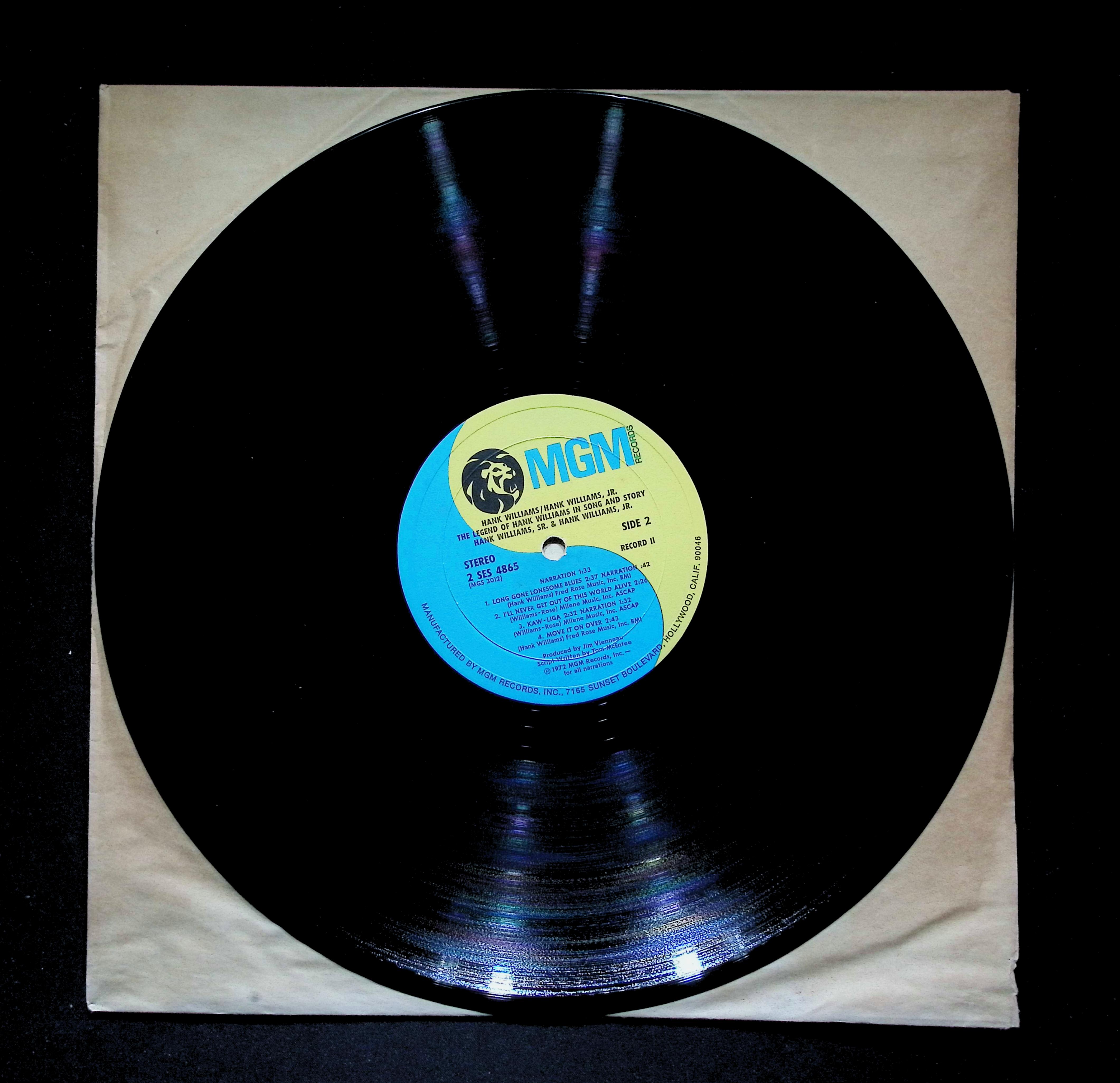 Hank Williams - The Legend Of Hank Williams In Song And... 2-SES-4865 LP Vinyl — image 4