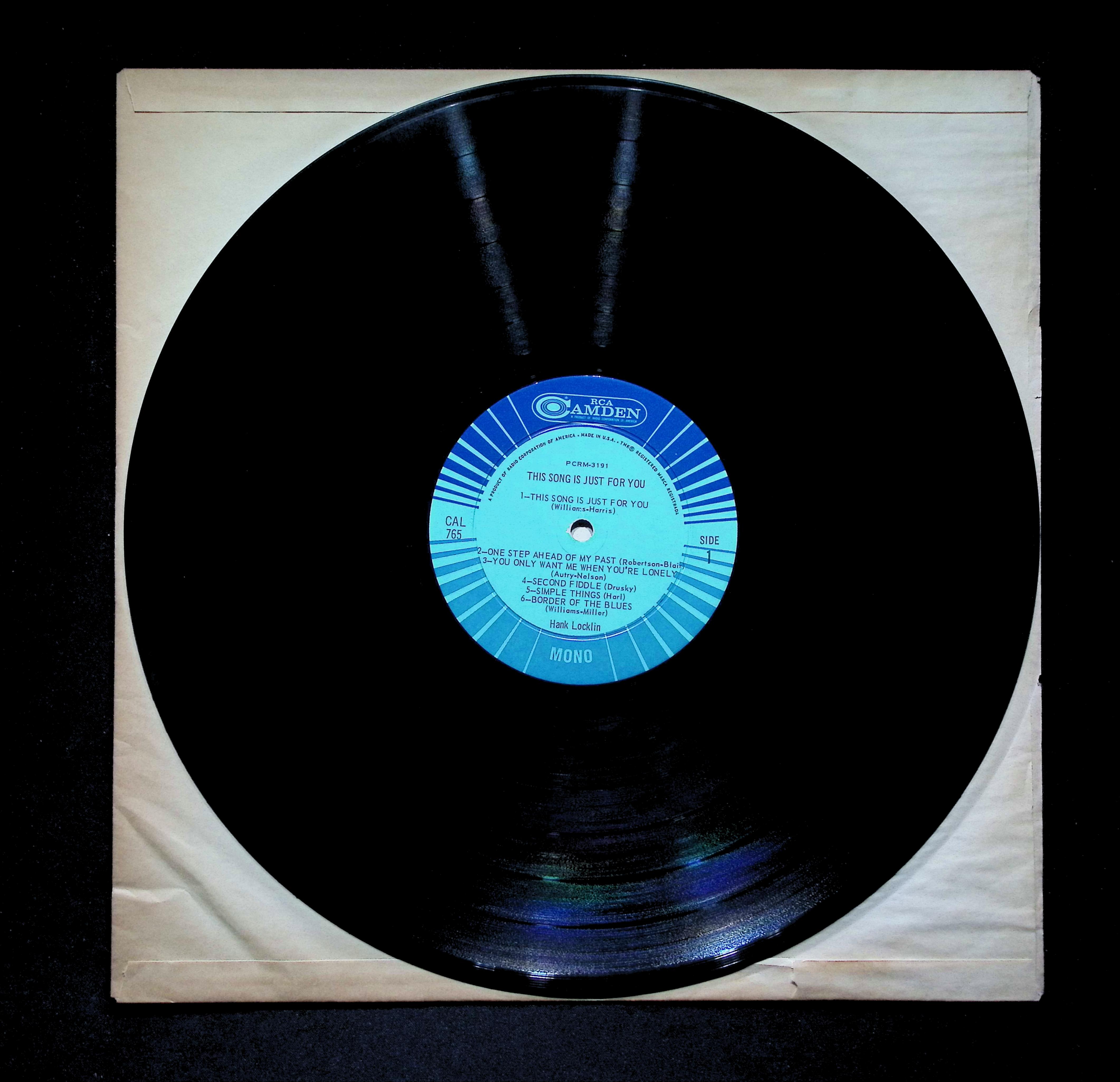 Hank Locklin - This Song Is Just For You (1963) CAL-765 LP Vinyl — image 4