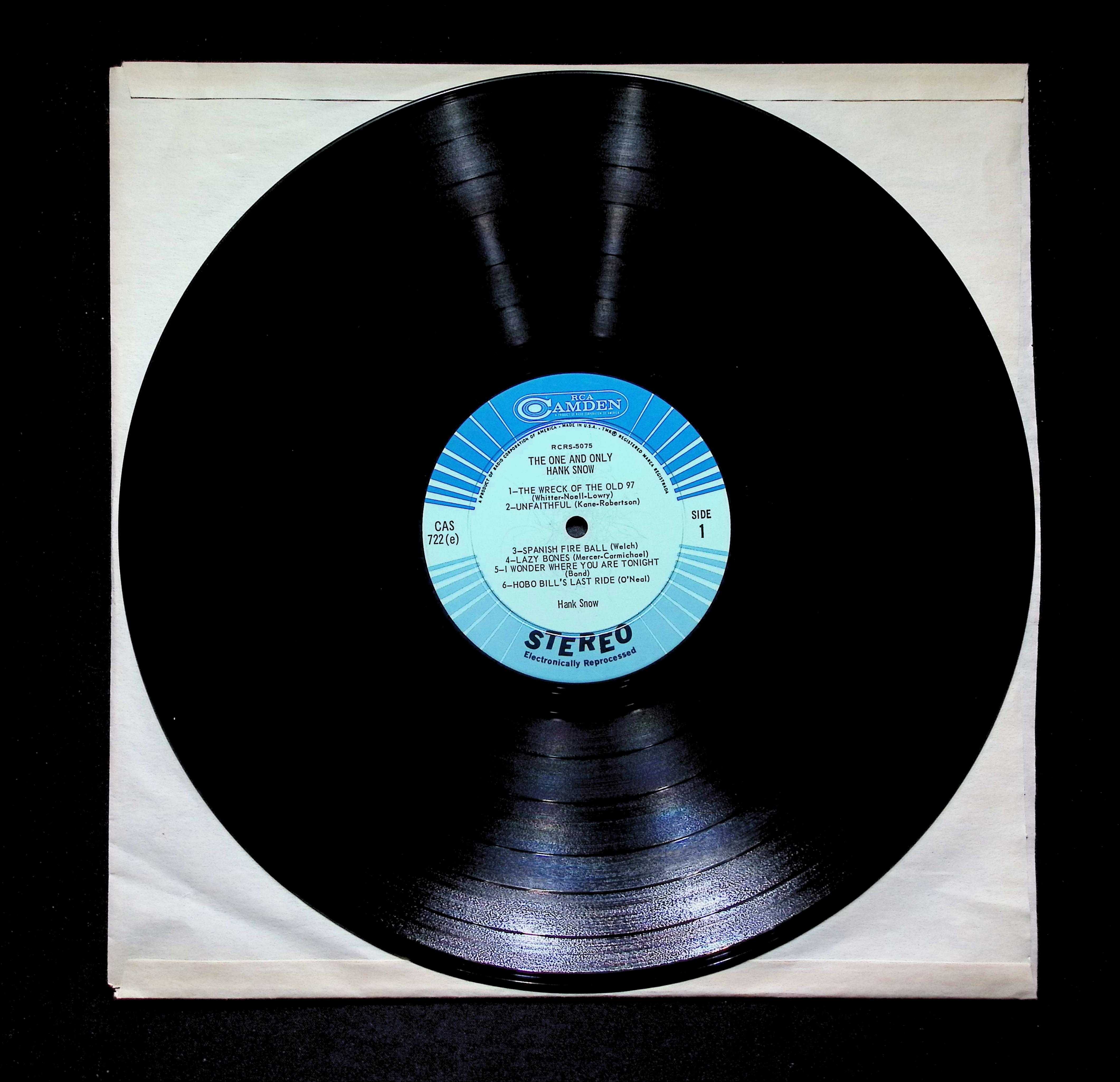 Hank Snow - The One and Only Hank Snow (1962) CAS 722(e) LP Vinyl — image 5