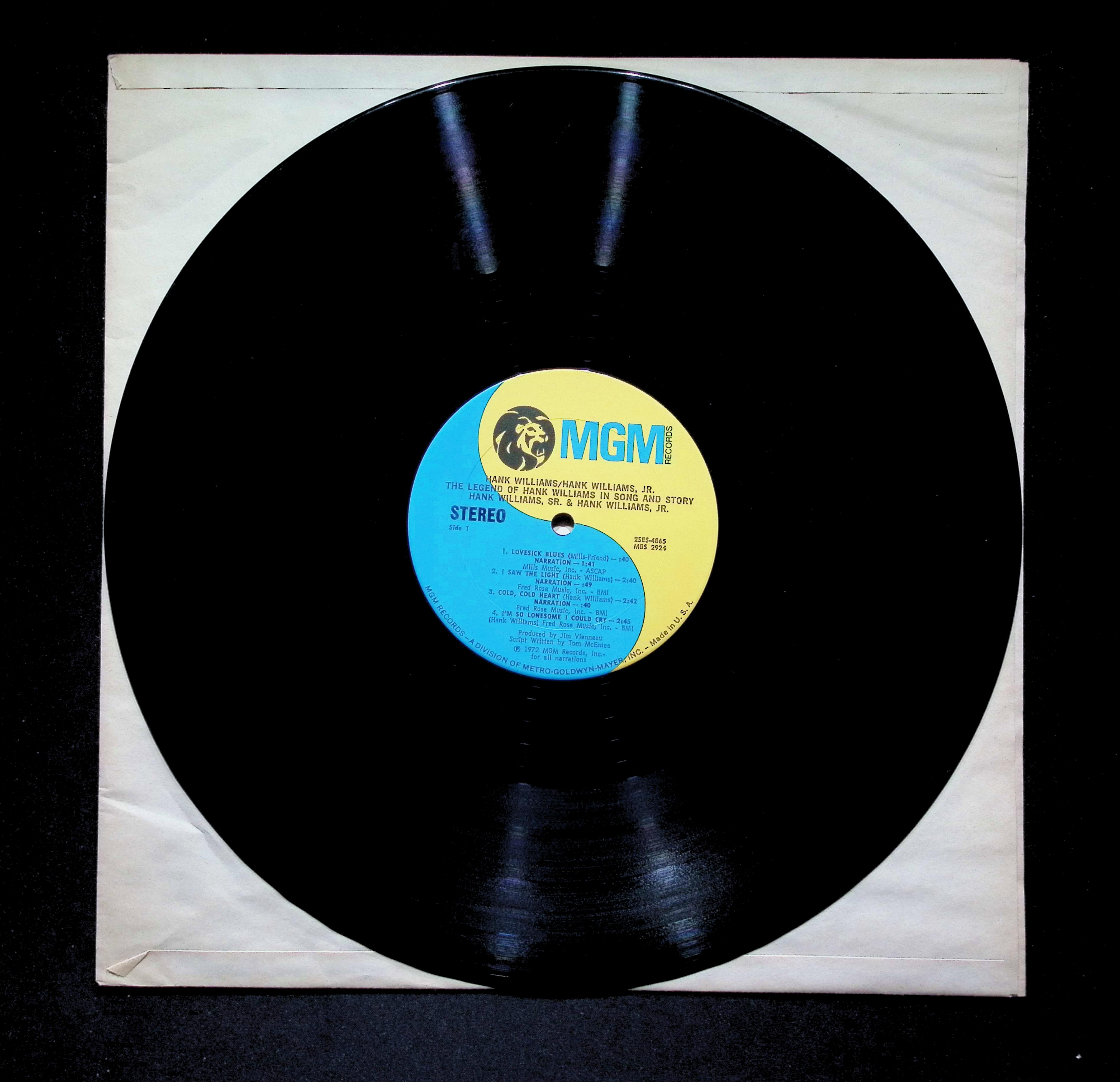 Hank Williams - The Legend Of Hank Williams In Song And... 2-SES-4865 LP Vinyl — image 4