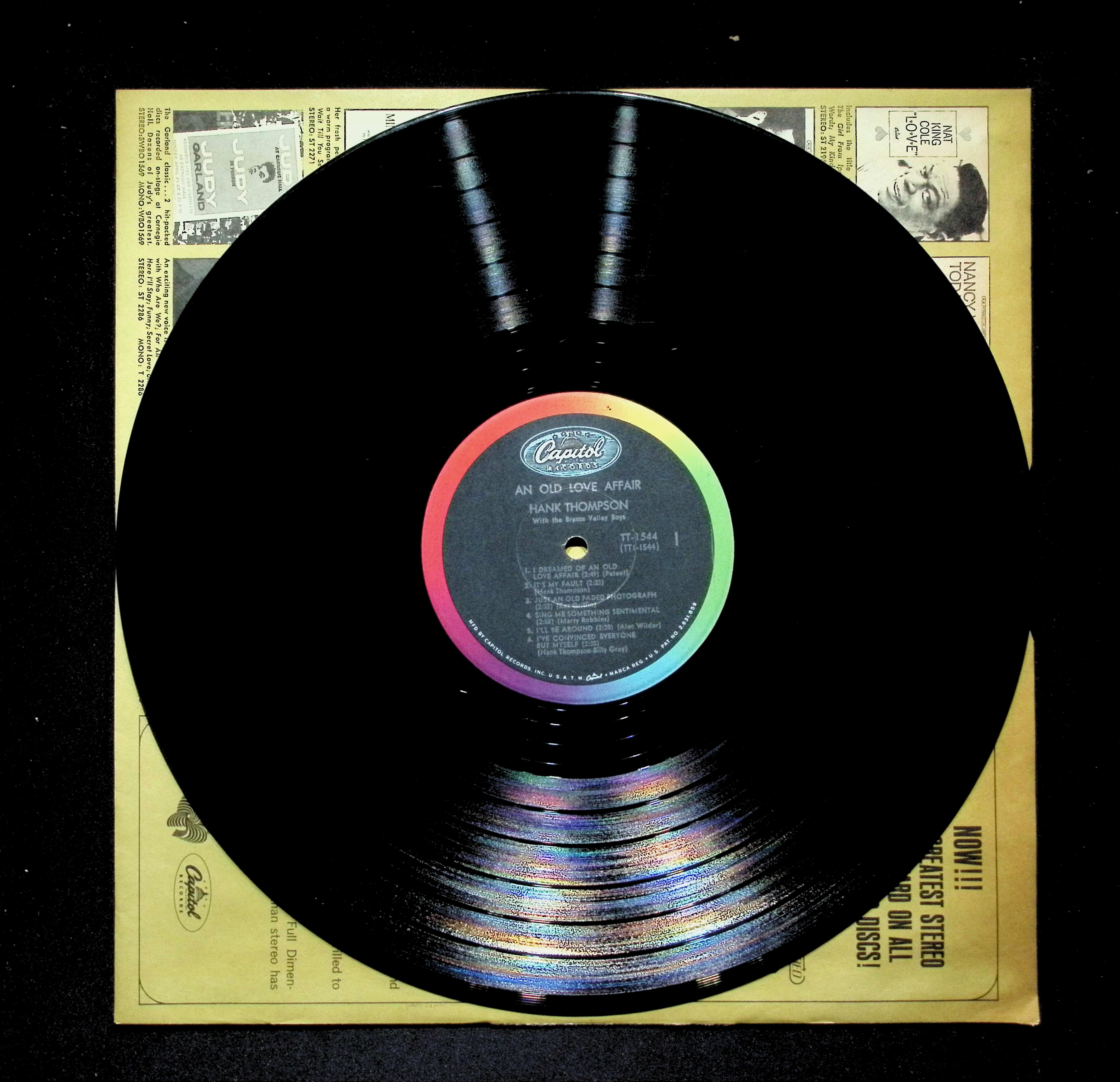 Hank Thompson And His Brazos Valley Boys - An Old Love Affair T 1544 LP Vinyl — image 4