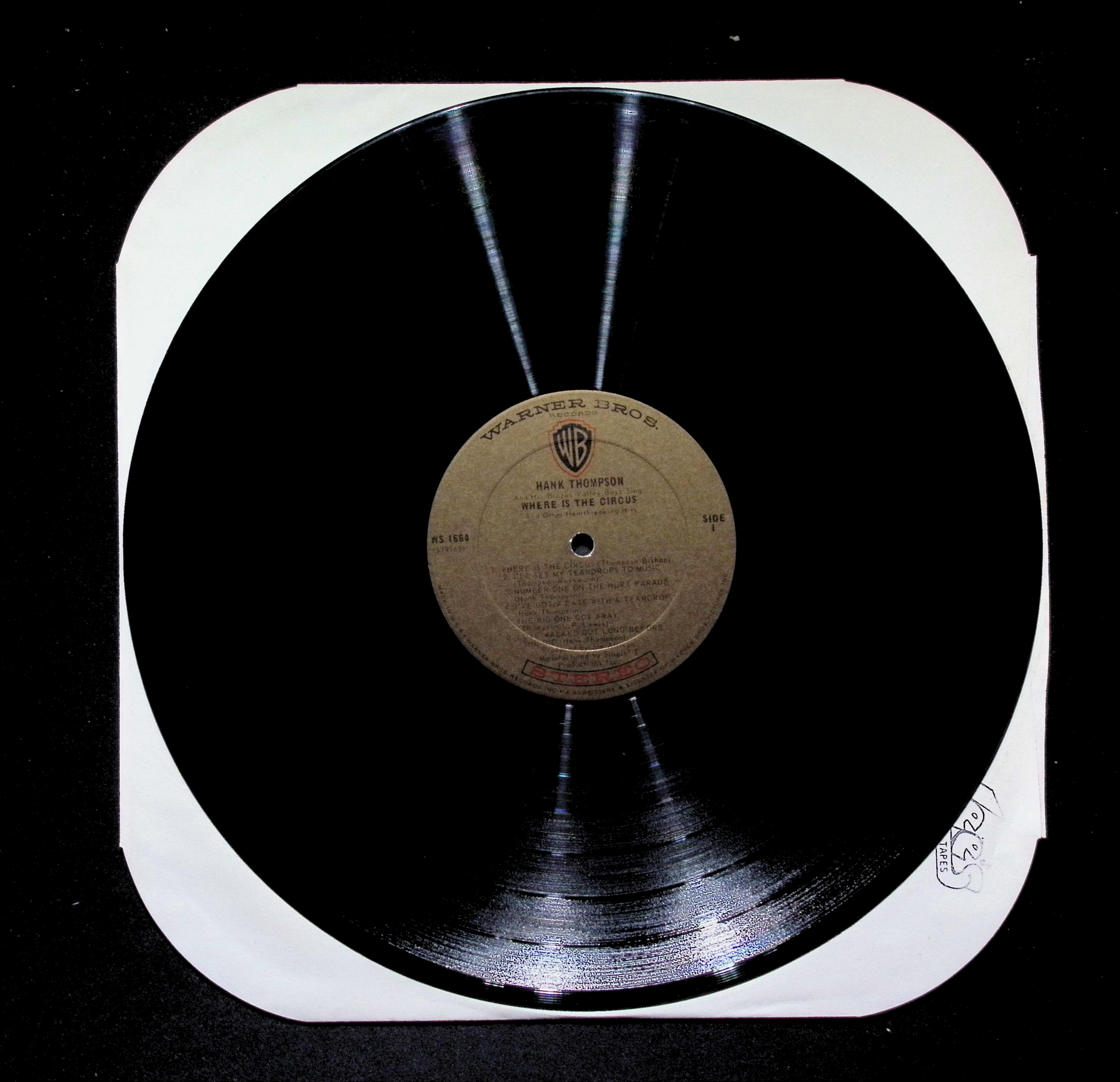 Hank Thompson And His Brazos Valley Boys - Where Is The Circus WS 1664 LP Vinyl — image 5