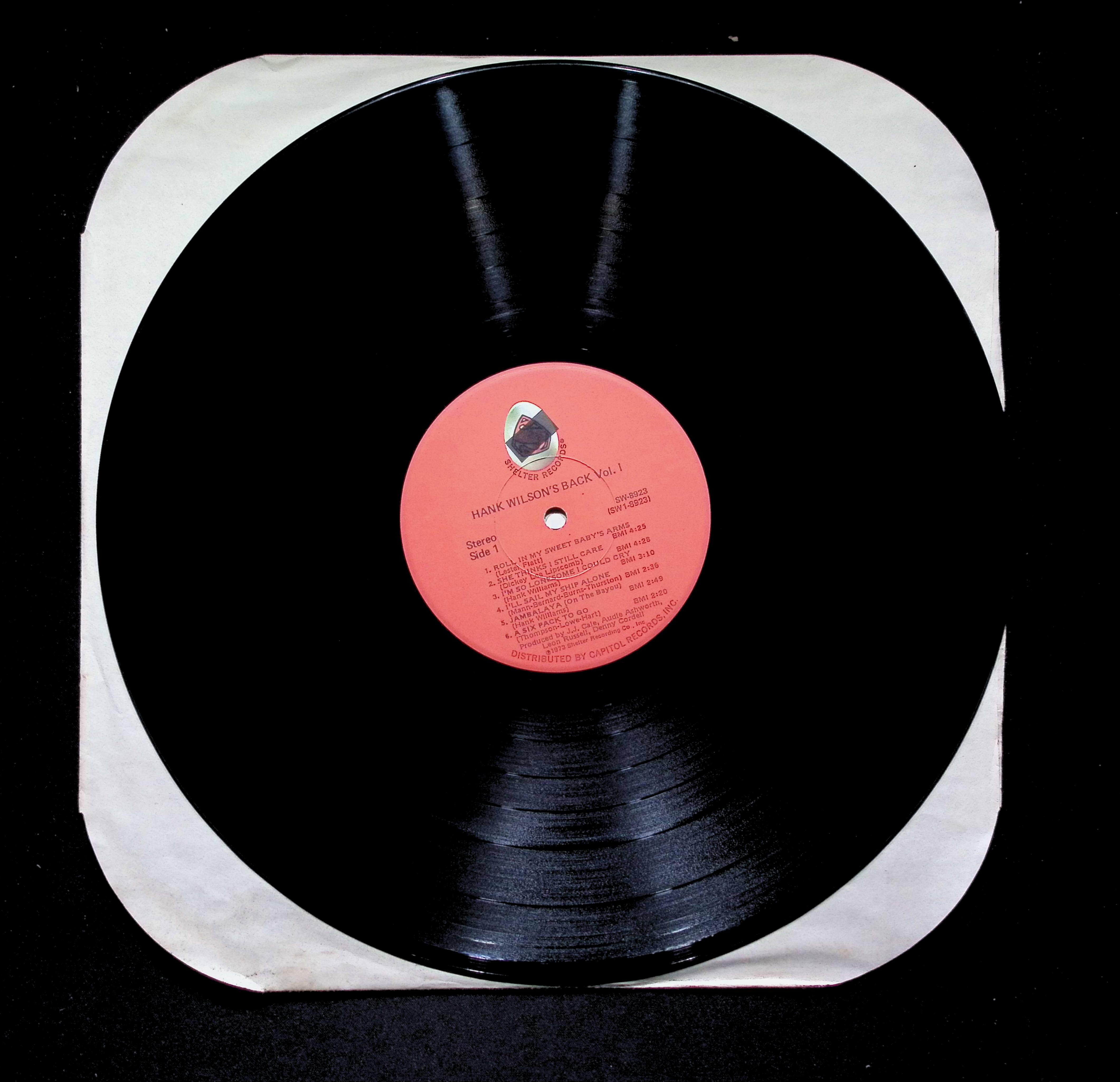 Hank Wilson's Back - Vol. I (1975) SW-8923 LP Vinyl — image 5