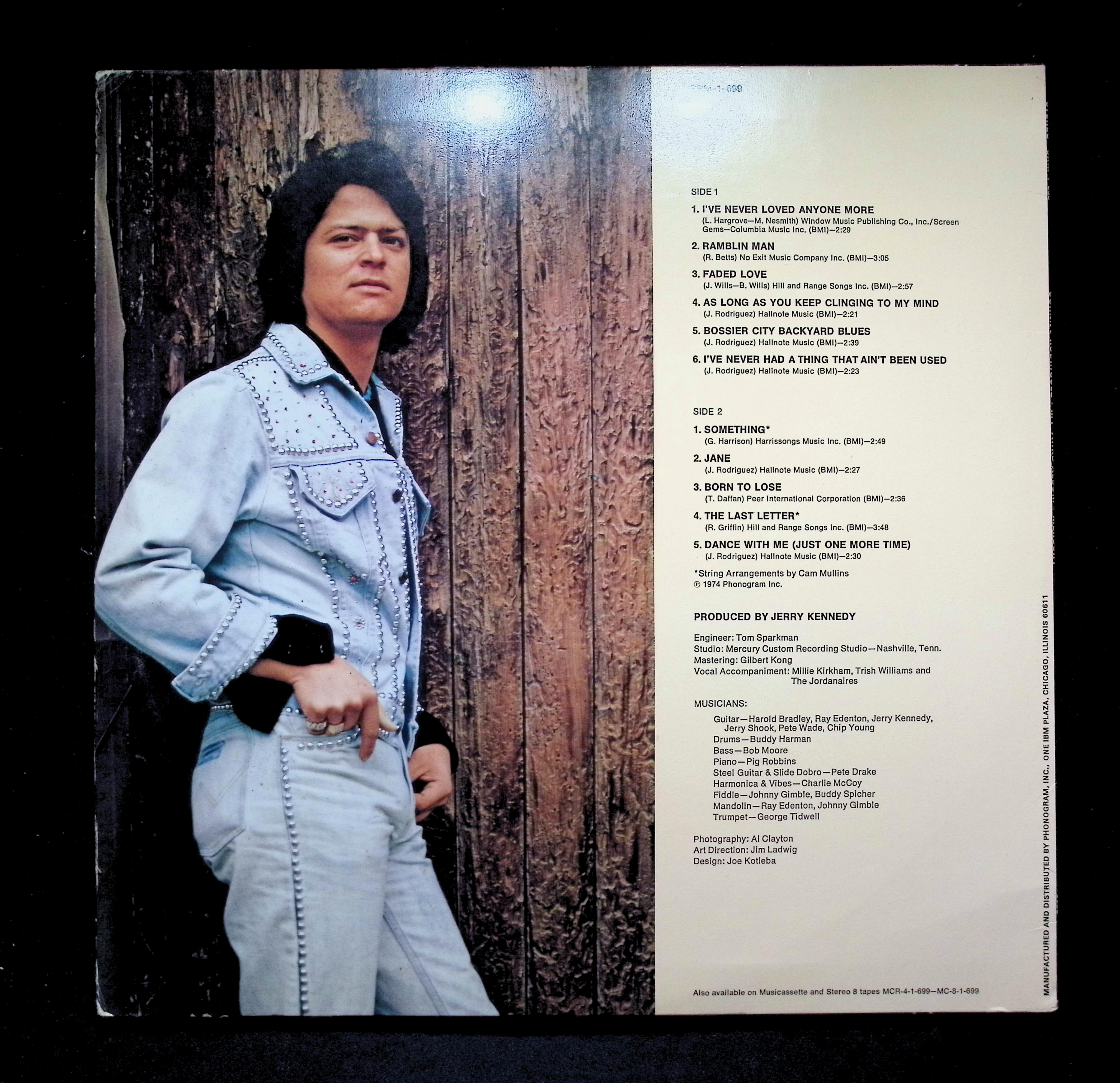 Johnny Rodriguez (4) - My Third Album (1974) SRM-1-699 Vinyl LP — image 2