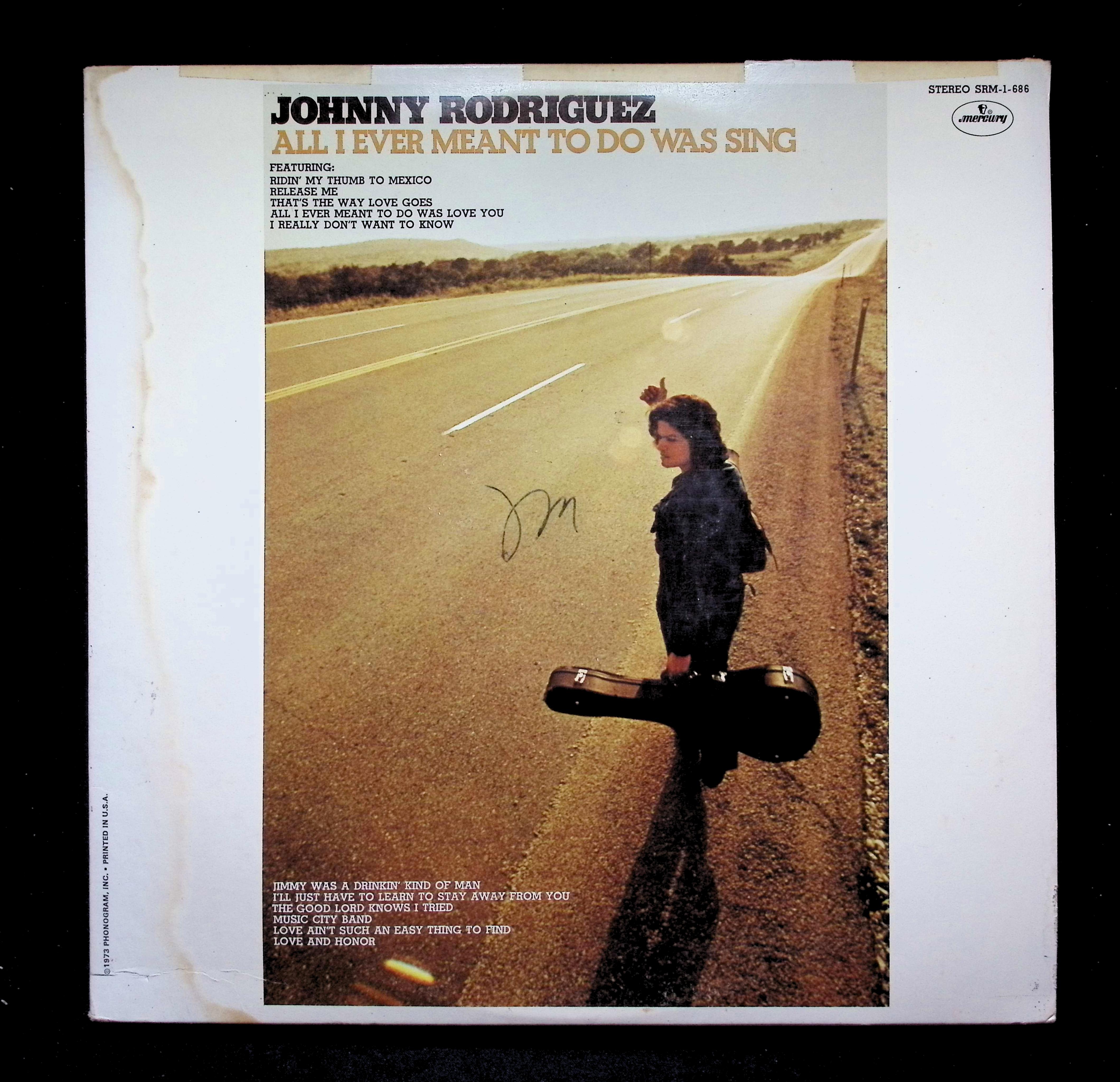 Johnny Rodriguez (4) - All I Ever Meant To Do Was Sing (1973) SRM-1-686