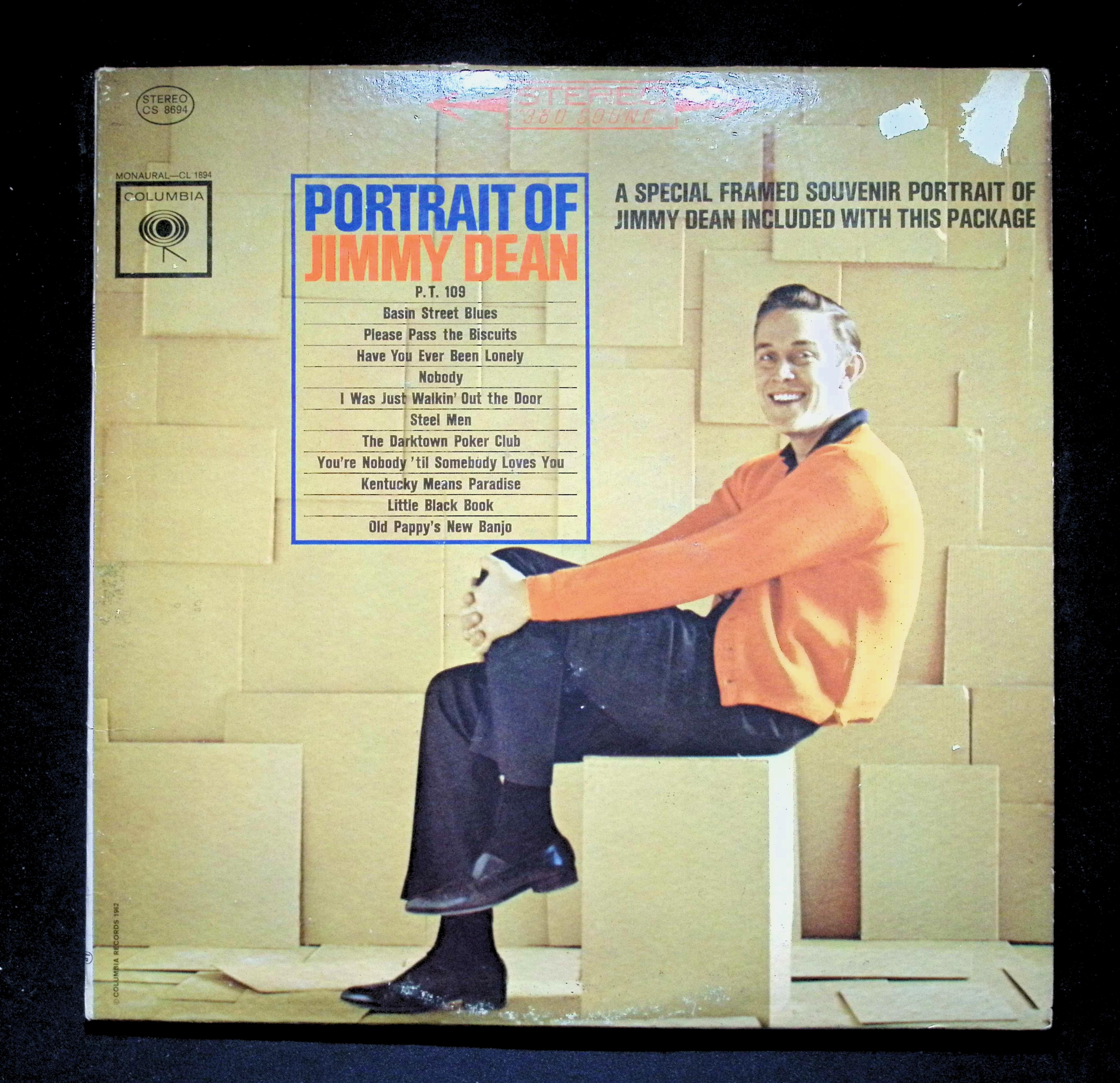 Jimmy Dean - Portrait Of Jimmy Dean (1962) CS 8694 Vinyl LP Record