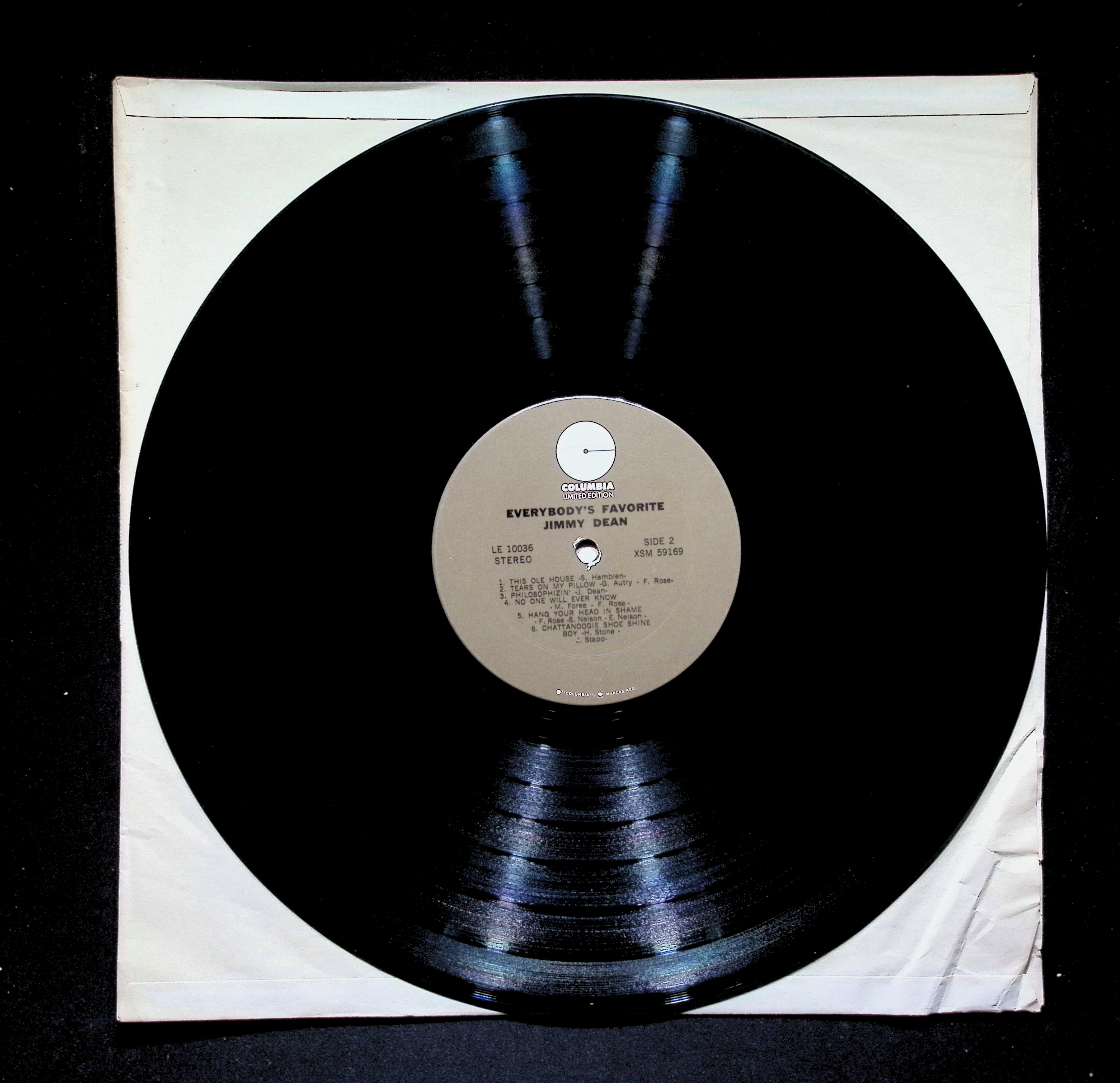Jimmy Dean - Everybody's Favorite LE 10036 Vinyl LP Record — image 5