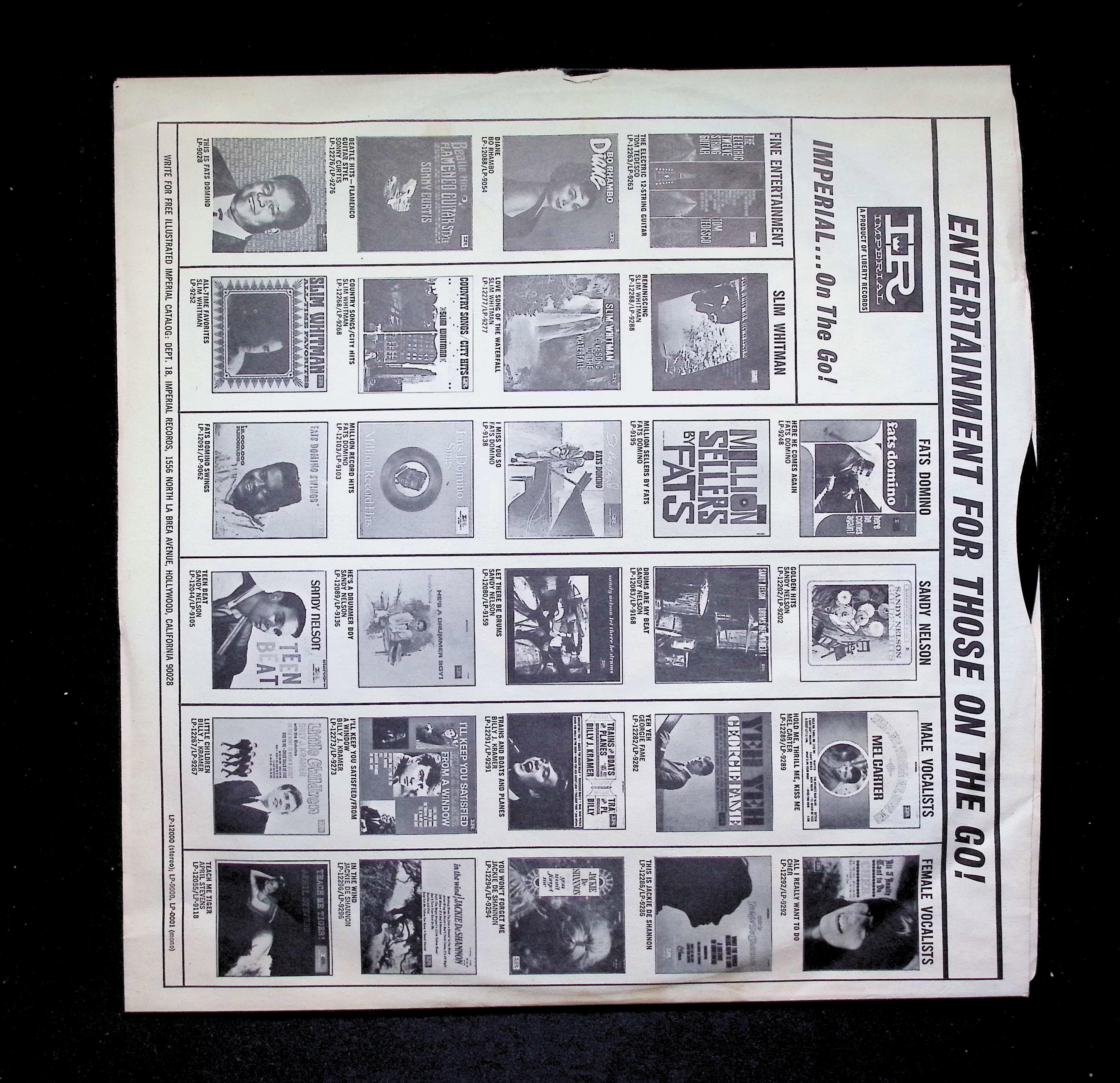 Johnny Rivers - The Sensational Johnny Rivers (1964) T 2161 Vinyl LP — image 3