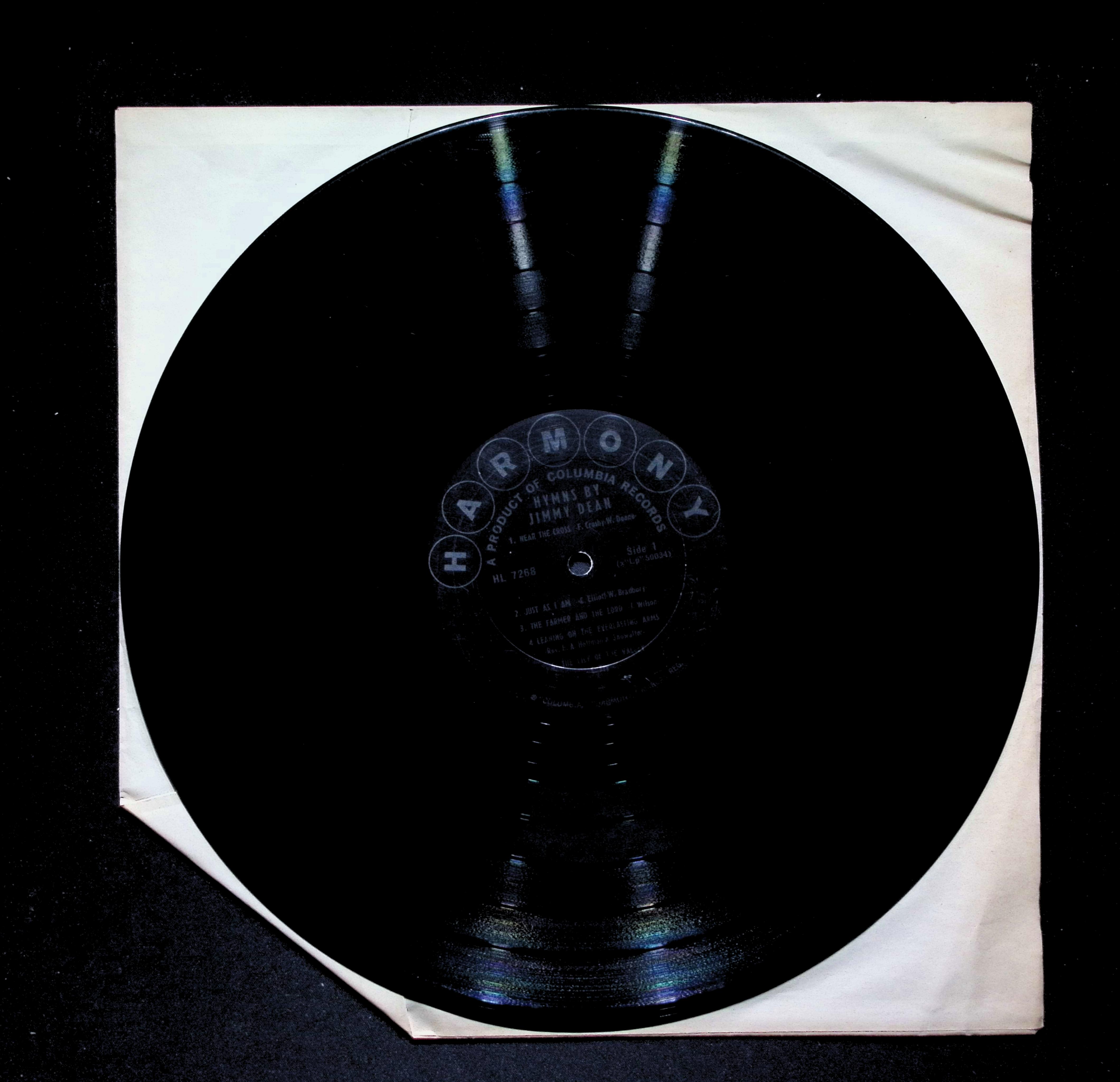 Jimmy Dean - Hymns By (1960) HL 7268 Vinyl LP Record — image 4