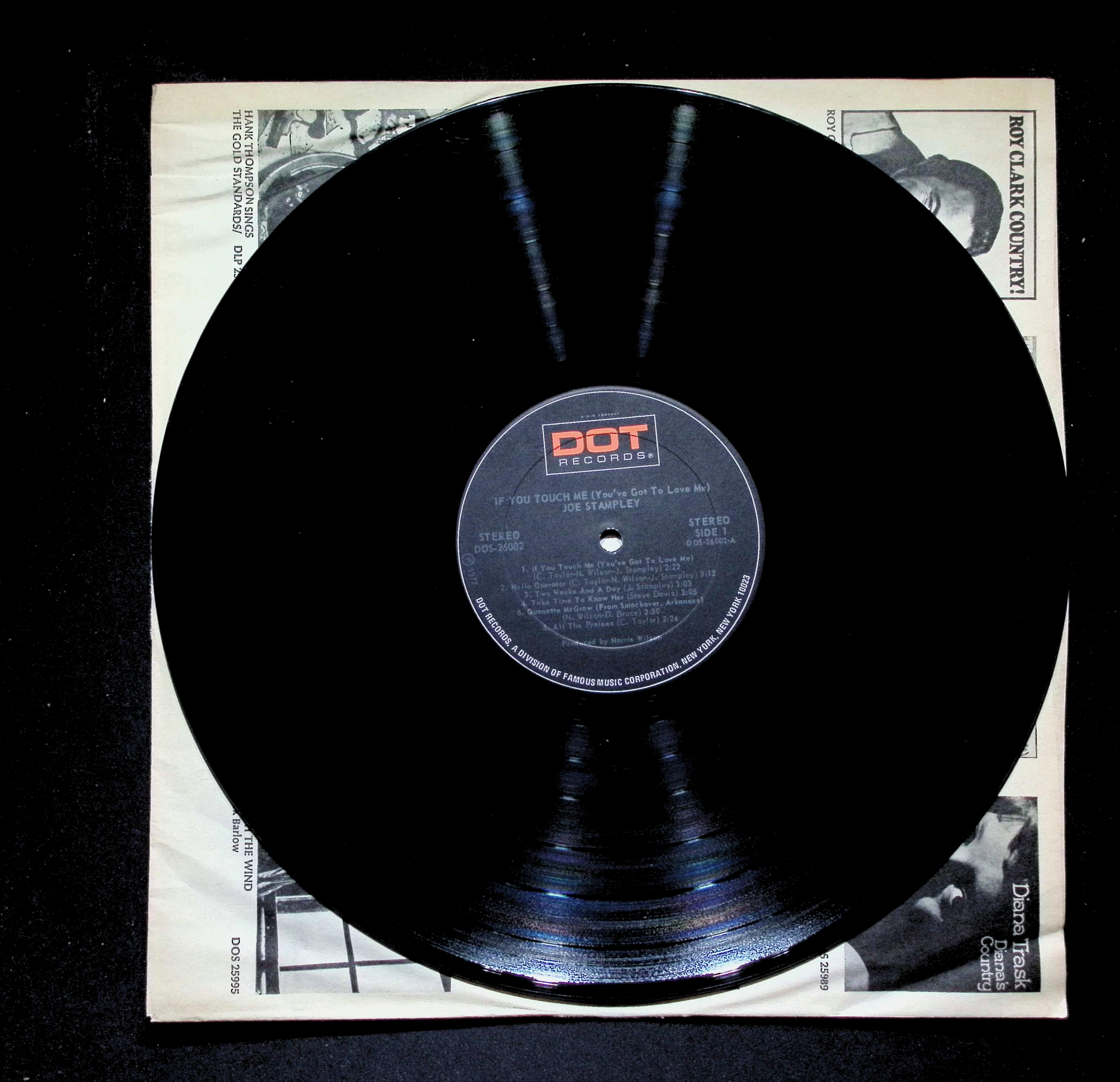 Joe Stampley - If You Touch Me (You've Got To Love Me) DOS-26002 LP — image 4