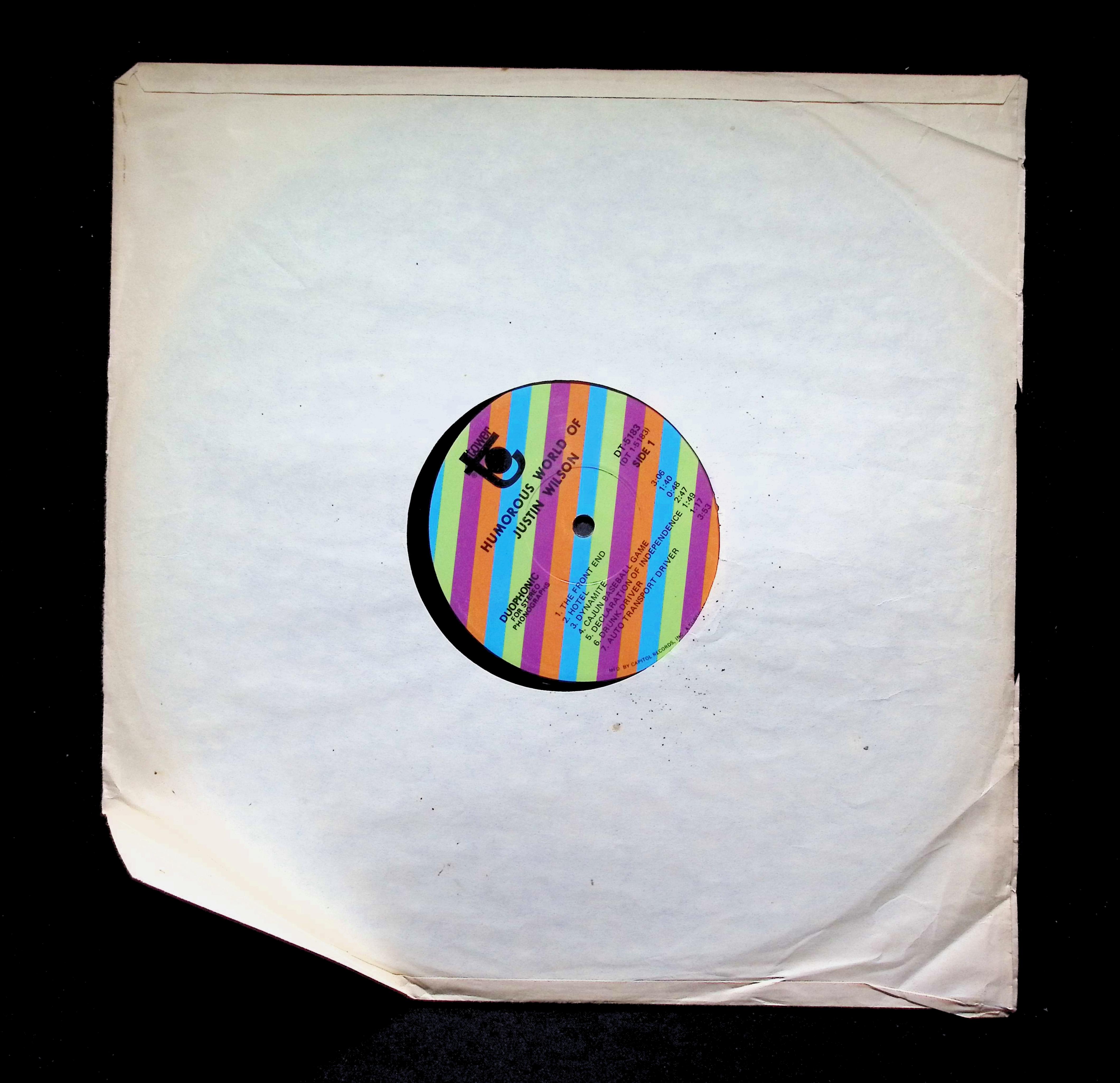 Justin Wilson - The Humorous World Of Justin Wilson (1970) DT-5183 — image 3