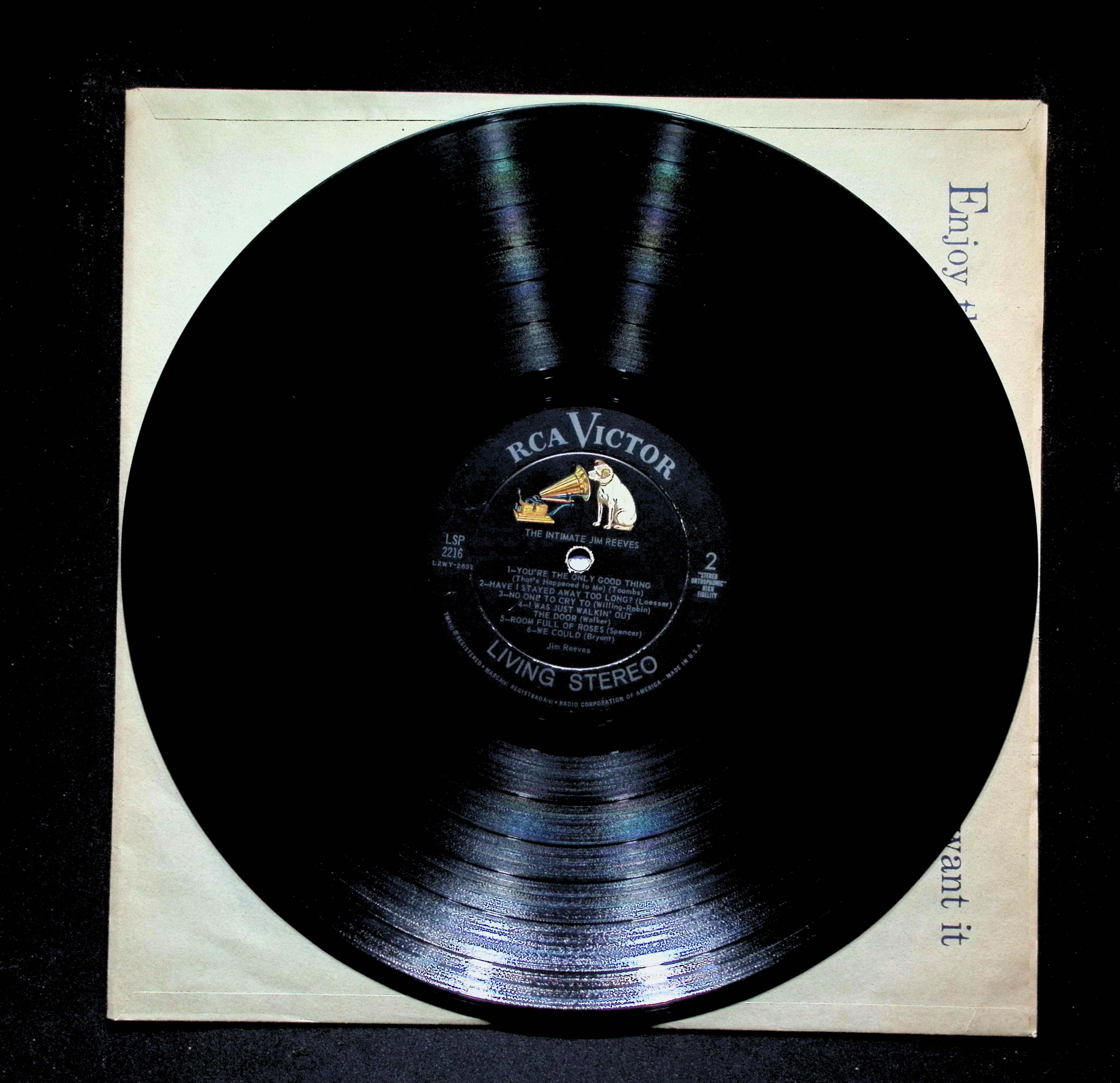Jim Reeves - The Intimate Jim Reeves (1960) LSP-2216 Vinyl LP — image 5