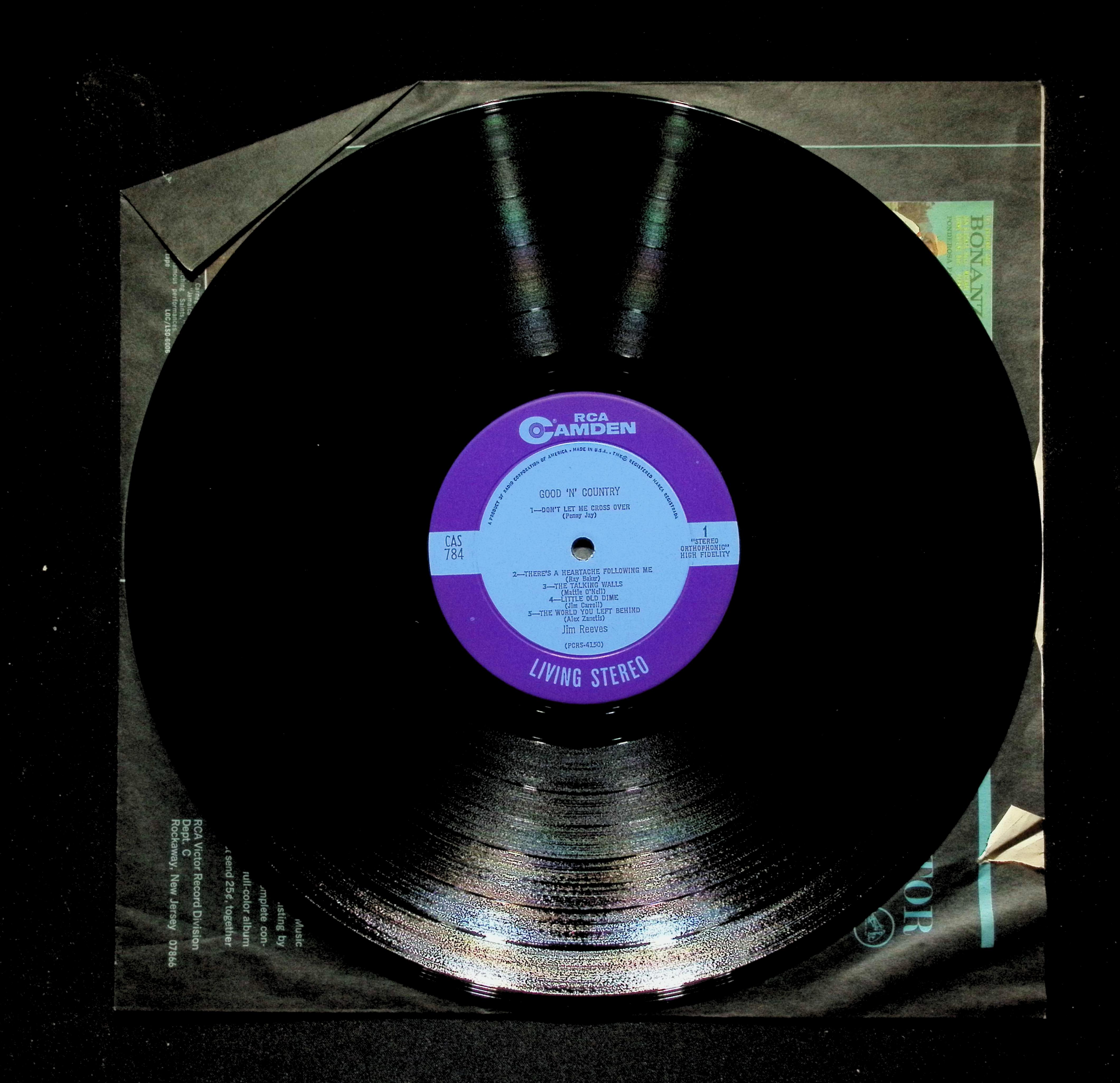 Jim Reeves - Good 'N' Country (1964) CAS 784 Vinyl LP — image 5