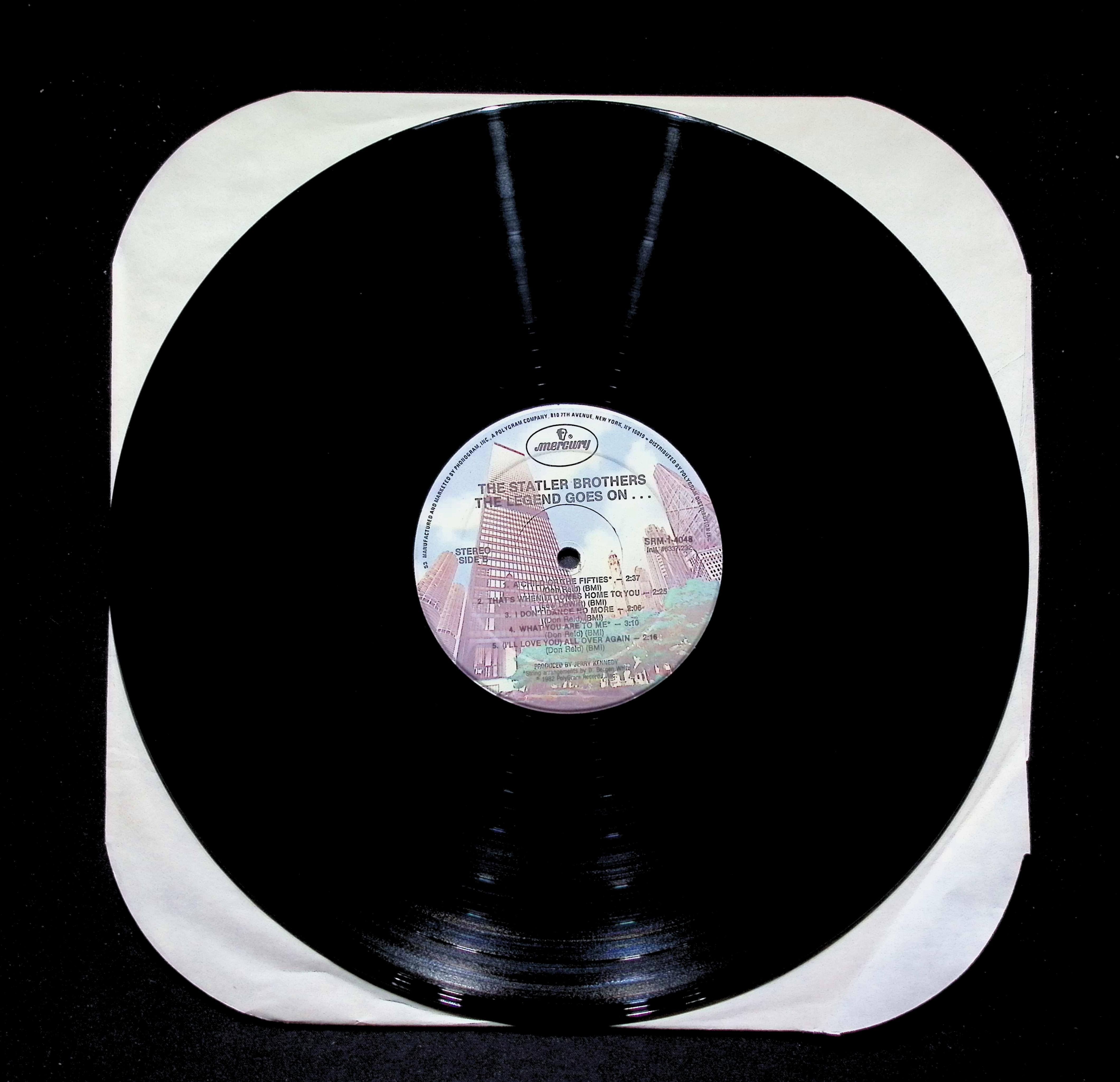 The Statler Brothers - The Legend Goes On... (1982) SRM-1-4048 Vinyl LP — image 5