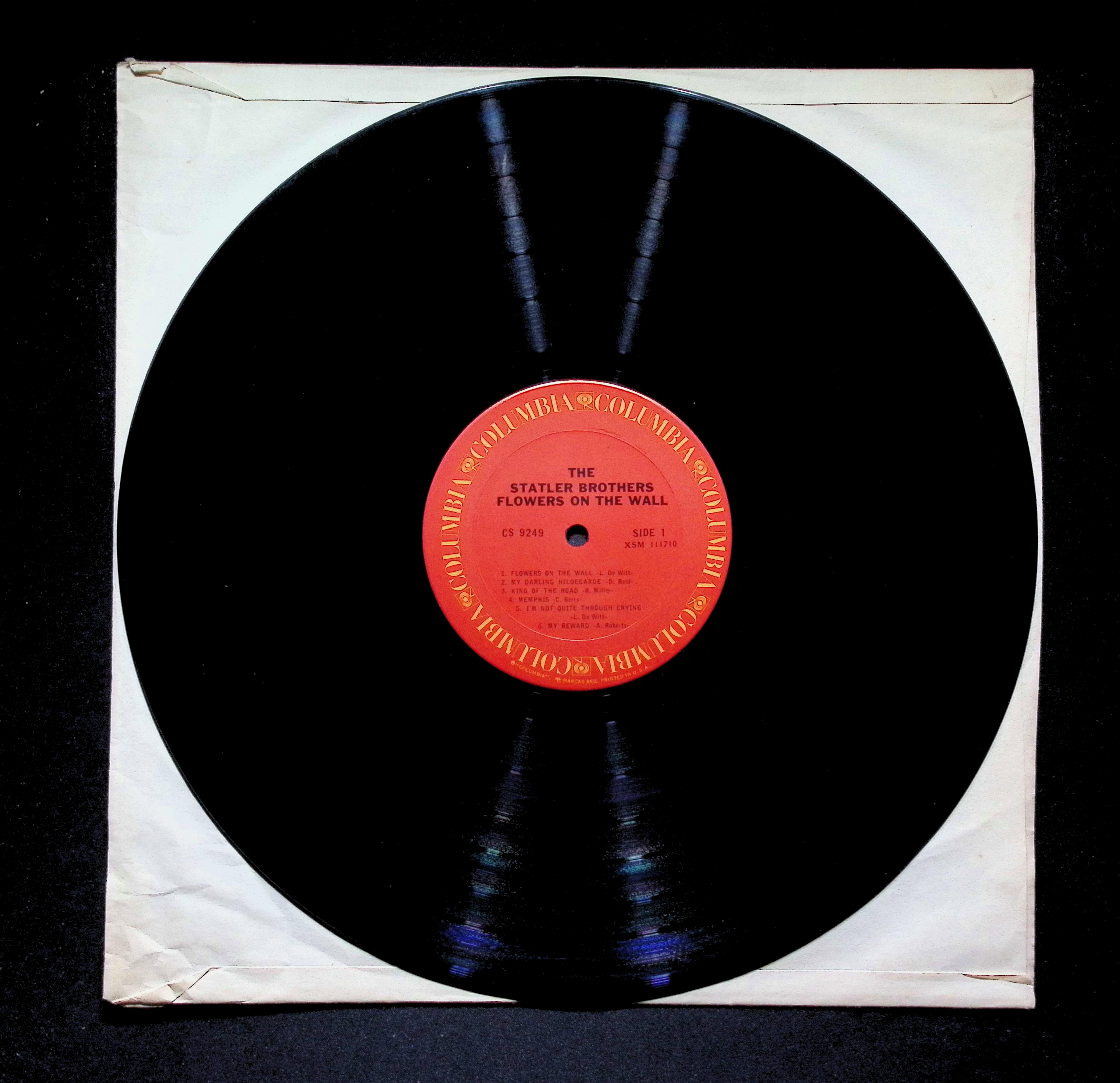 The Statler Brothers - Flowers On The Wall (1966) CS 9249 Vinyl LP — image 5