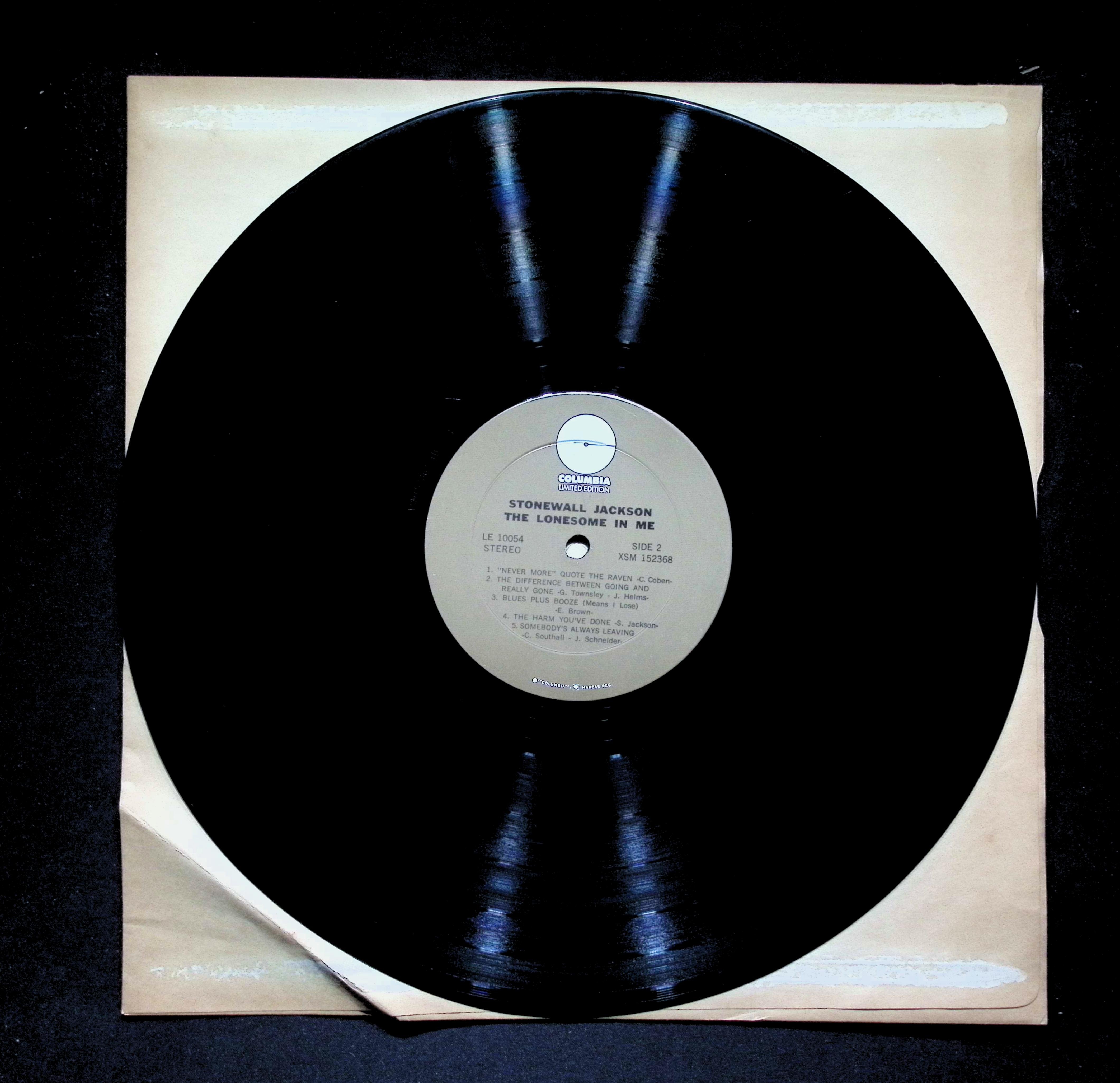 Stonewall Jackson - The Lonesome In Me LE 10054 Vinyl LP — image 4