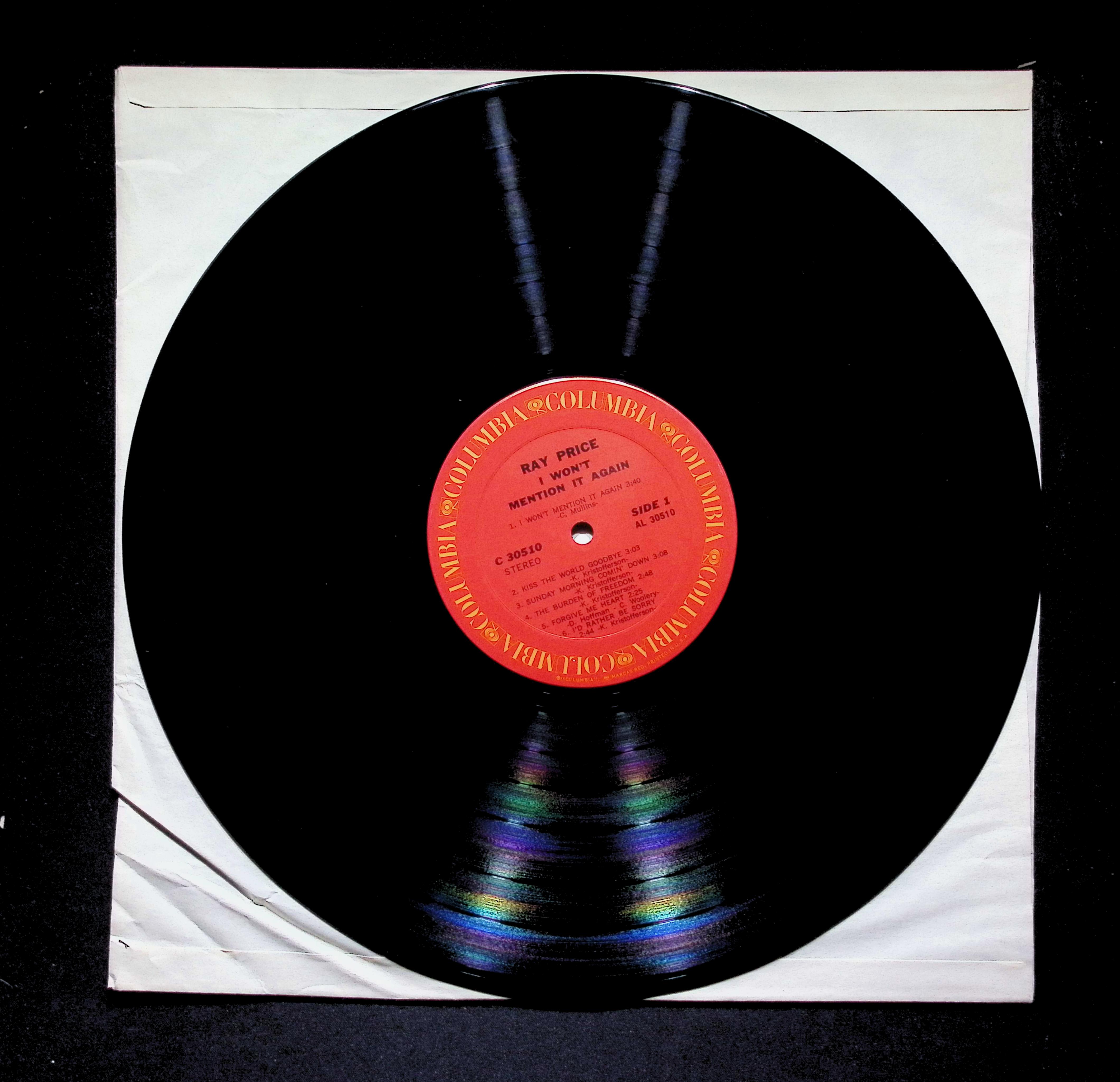 Ray Price - I Won't Mention It Again (1971) C 30510 Vinyl LP — image 5